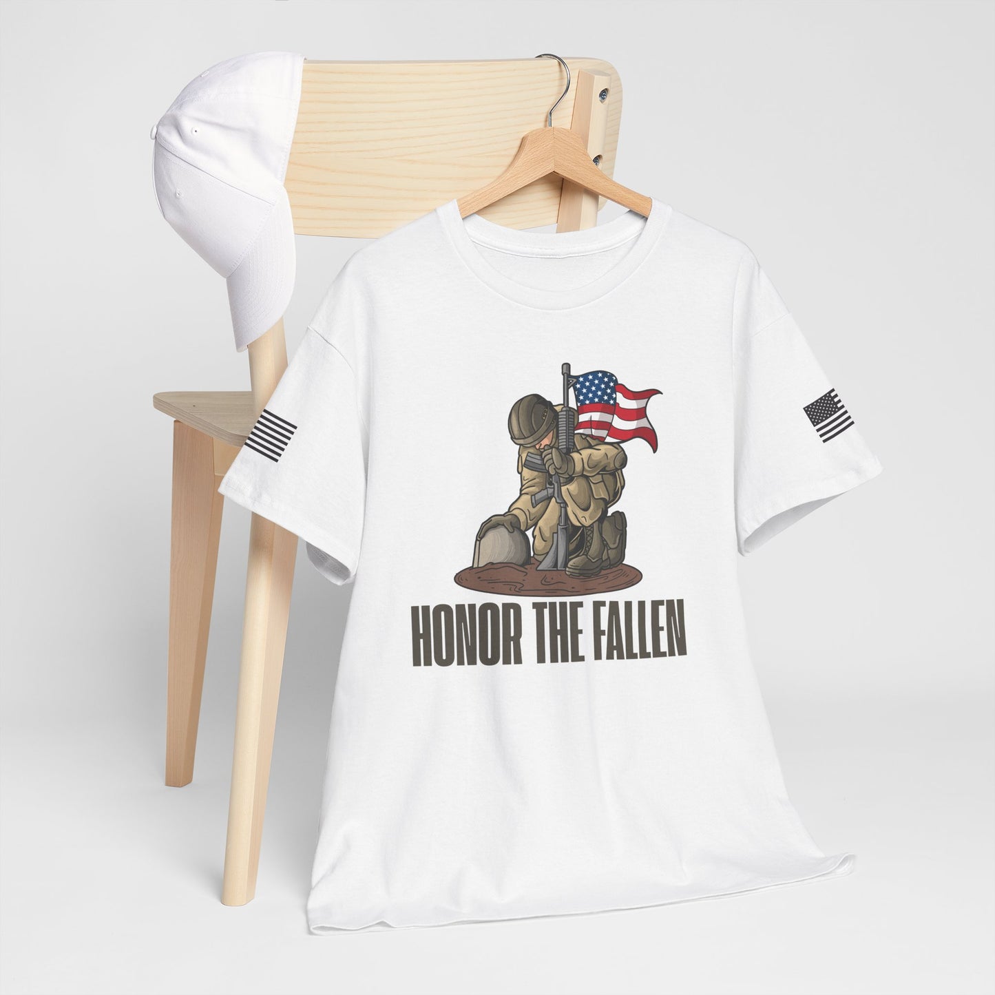 Honor the Fallen Unisex Heavy Cotton Tee, Memorial T-Shirt, Veteran Tribute Shirt, Patriotic Apparel, Independence Day Gift, Honor [...]