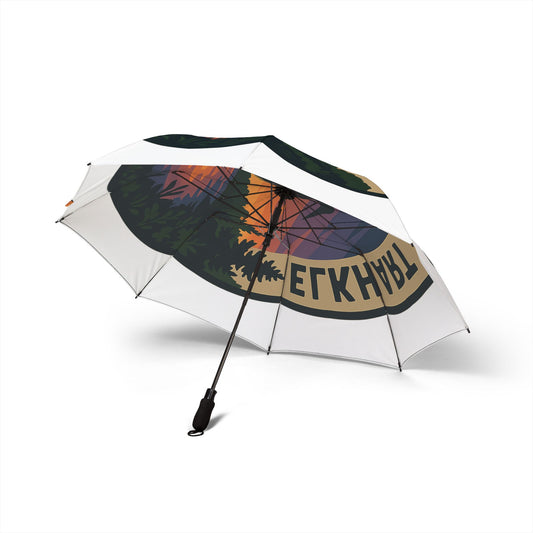 Elkhart Lake Semi-Automatic Foldable Umbrella, Travel Umbrella, Outdoor Gear, Gifts for Nature Lovers, Rainy Day Essential