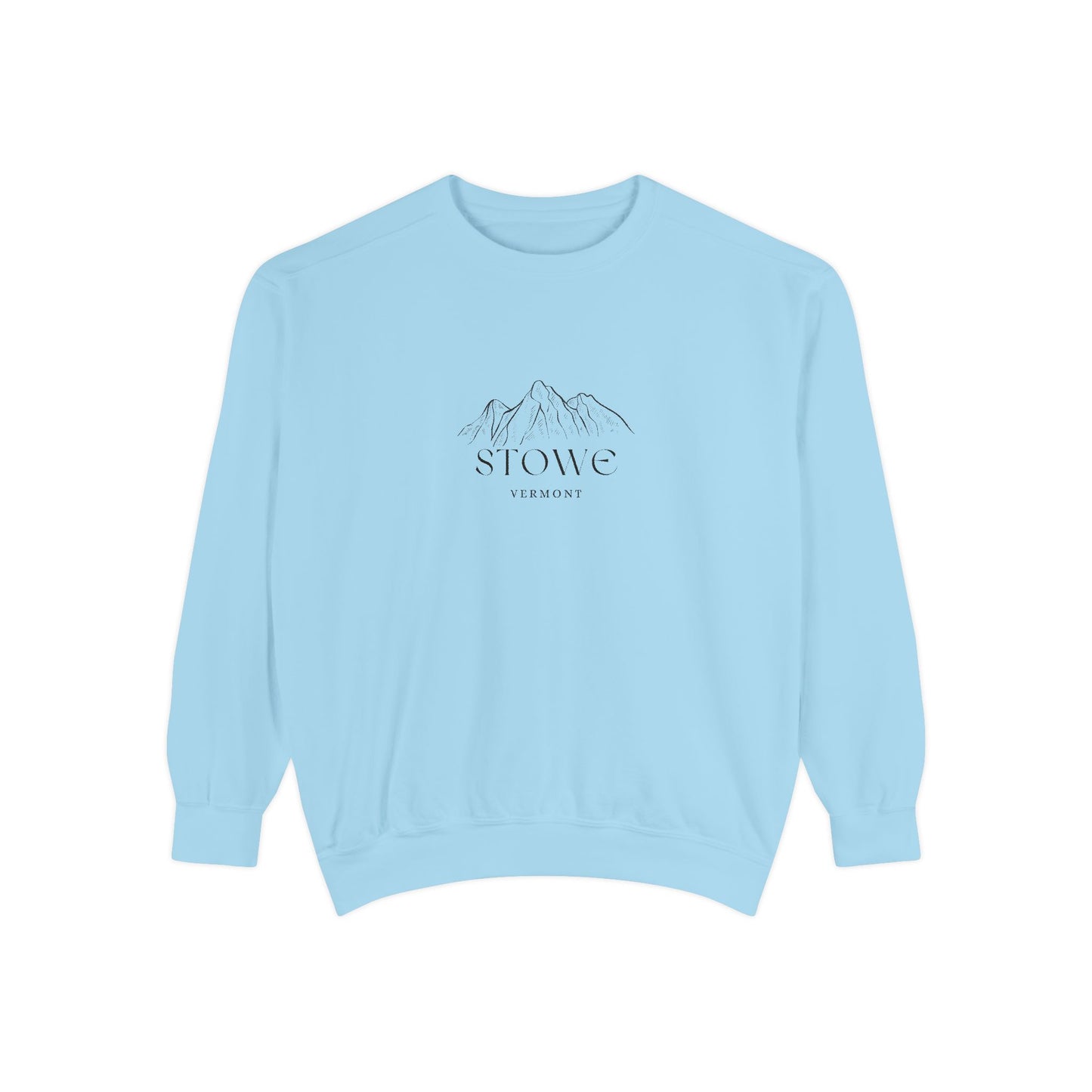 Stowe Vibes Unisex Sweatshirt | Garment-Dyed Comfort, Perfect for Casual Outings, Travel, Gifts, Autumn Days