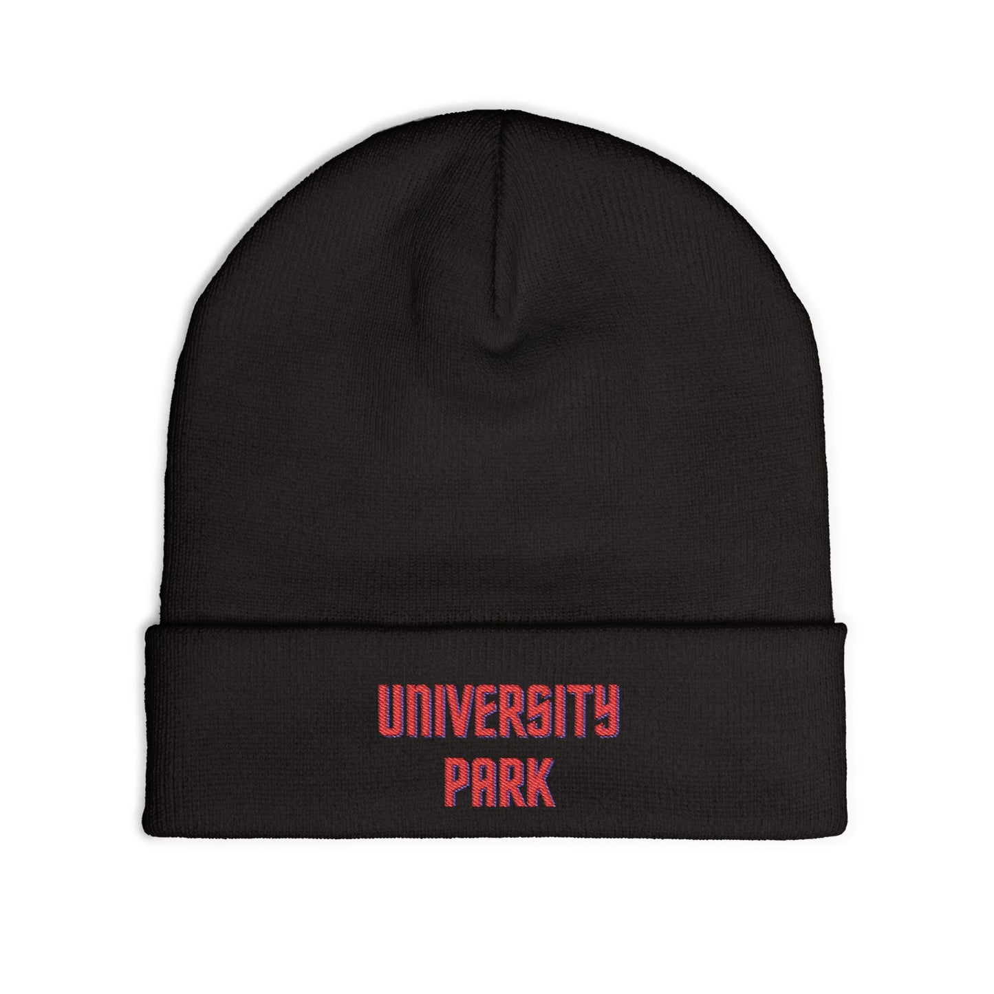 University Park Cozy Custom Knit Beanie - Personalized Hat, Winter Accessory, Gifts for Him, Her, Stylish Warmth