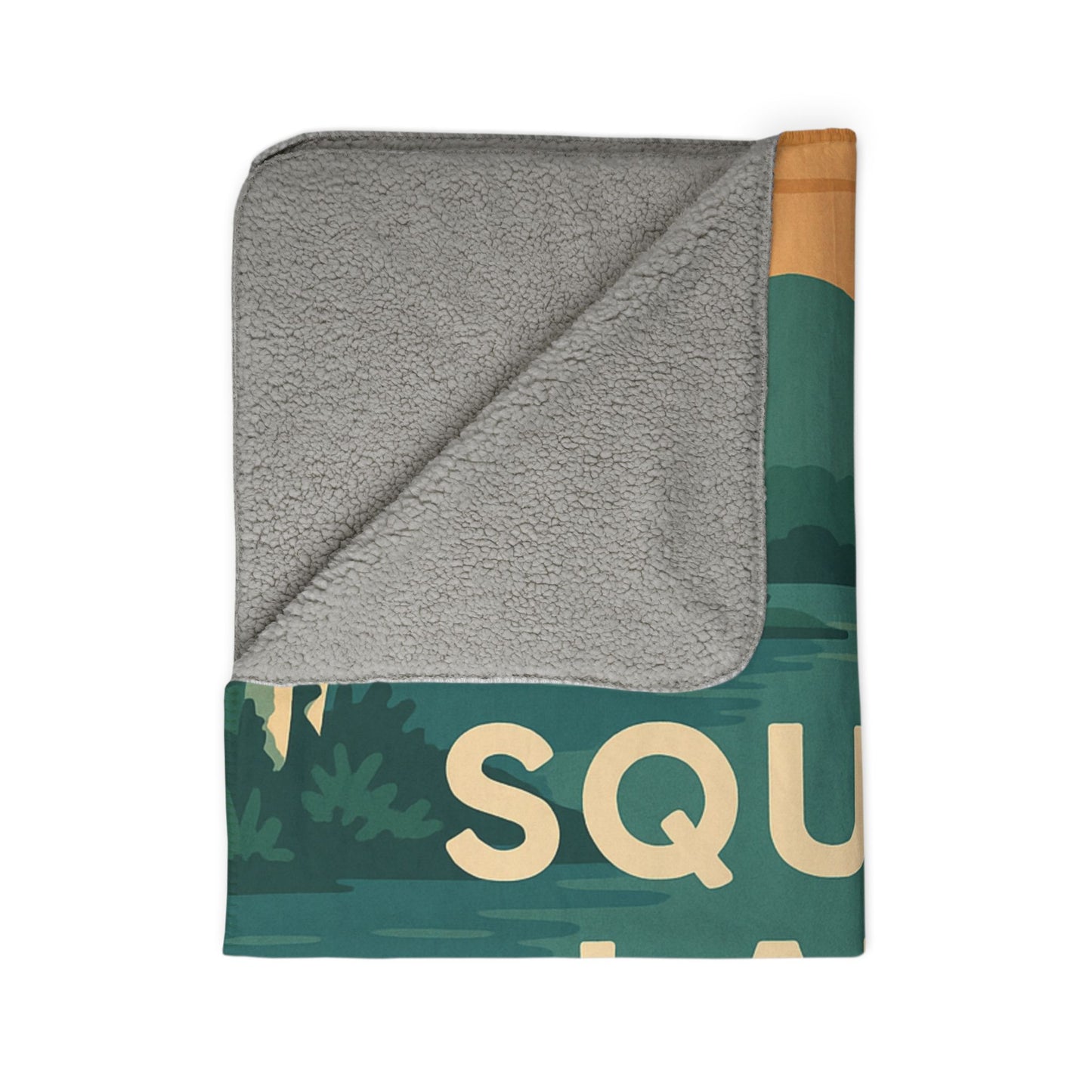 Squam Lake Fleece Sherpa Blanket