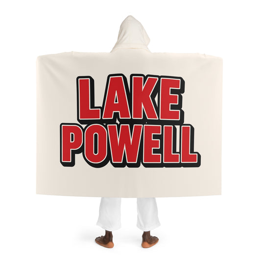 Lake Powell Cozy Hooded Sherpa Fleece Blanket - Perfect for Chilly Evenings, Movie Nights, Cozy Home Décor, Gifts for Her, Winter Snuggles
