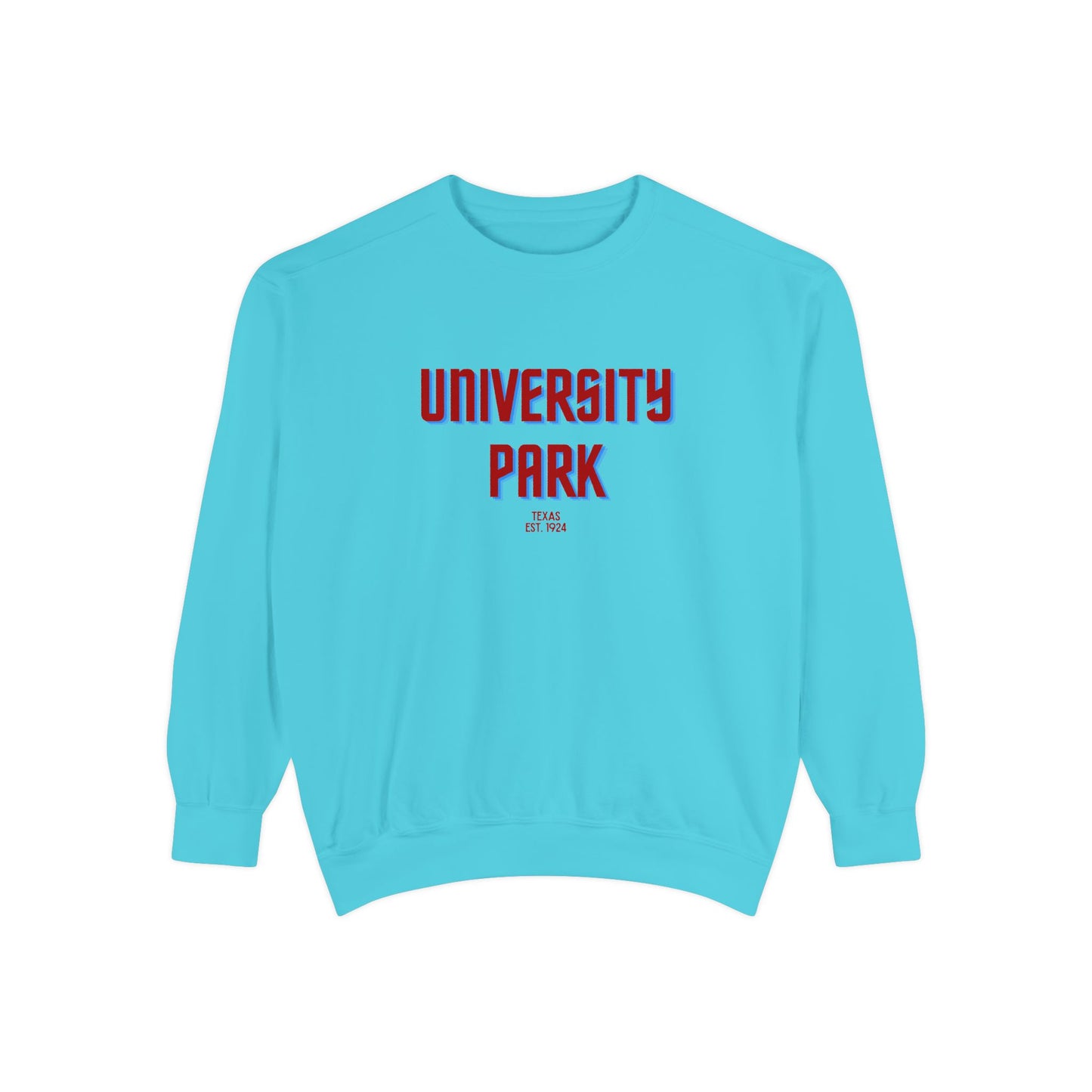 University Park Unisex Garment-Dyed Sweatshirt | Cozy Fashion, Perfect for Casual Outings, Gifts, Fall & Winter Style, Everyday Comfort