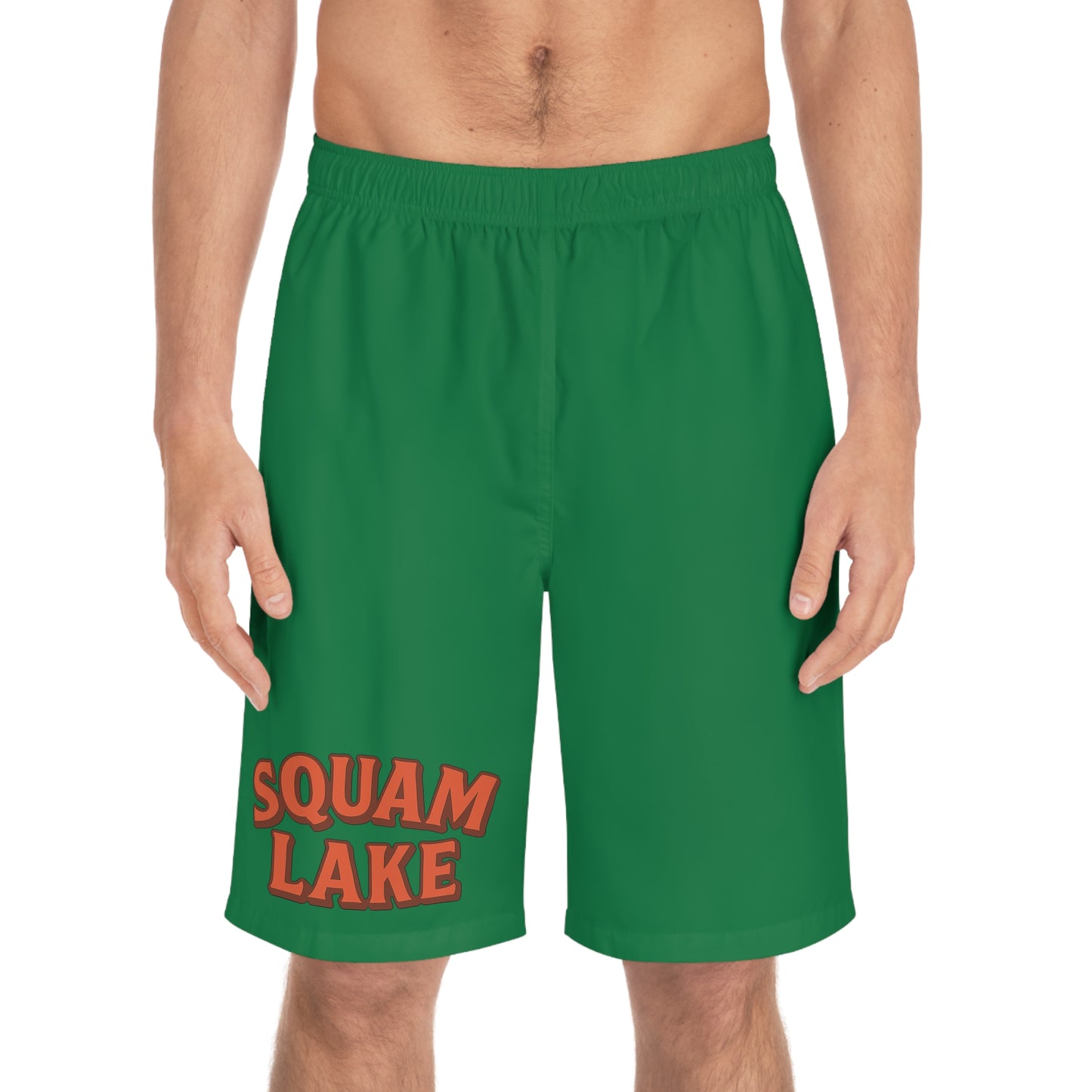 Squam Lake Men's Board Shorts - Comfortable Swimwear for Summer, Perfect for Beach Days, Pool Parties, and Vacation Adventures