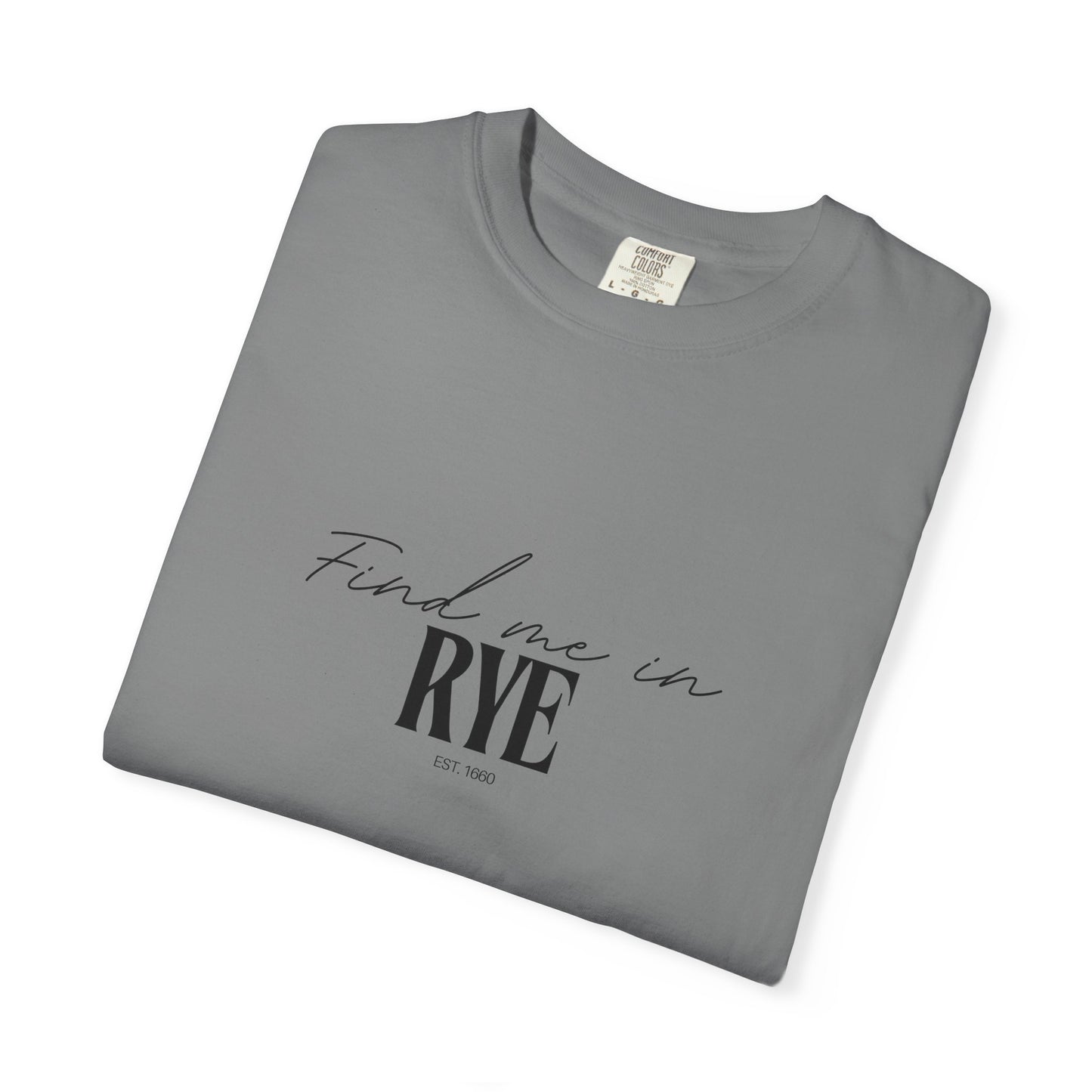 Rye Vibes Unisex Garment-Dyed T-Shirt, Casual Wear, Gifts for Locals, Trendy Summer Essential, Comfortable Everyday Tee