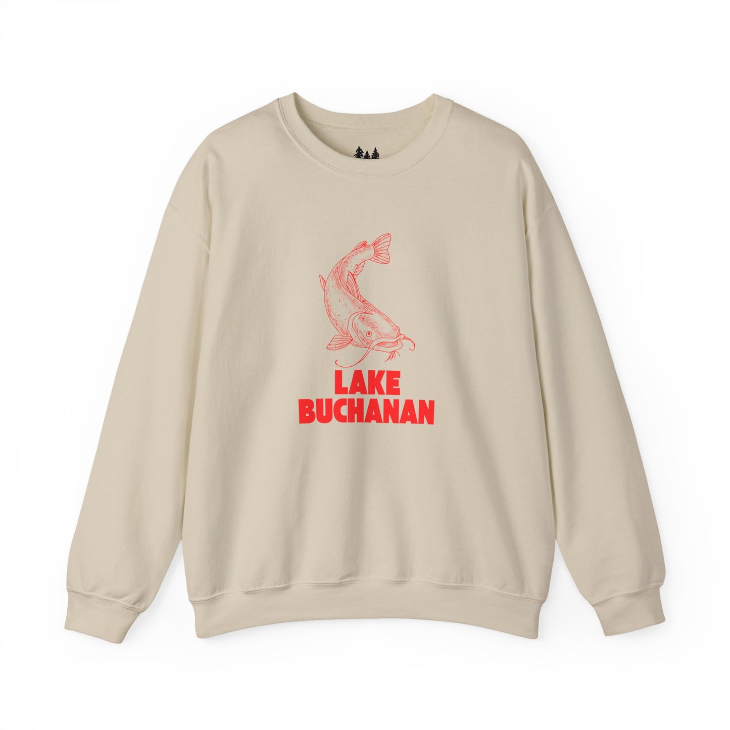 Lake Buchanan Fishing Sweatshirt, Cozy Crewneck, Perfect for Outdoorsy Lovers, Casual Wear, Gift for Nature Enthusiasts, Lake Life Apparel