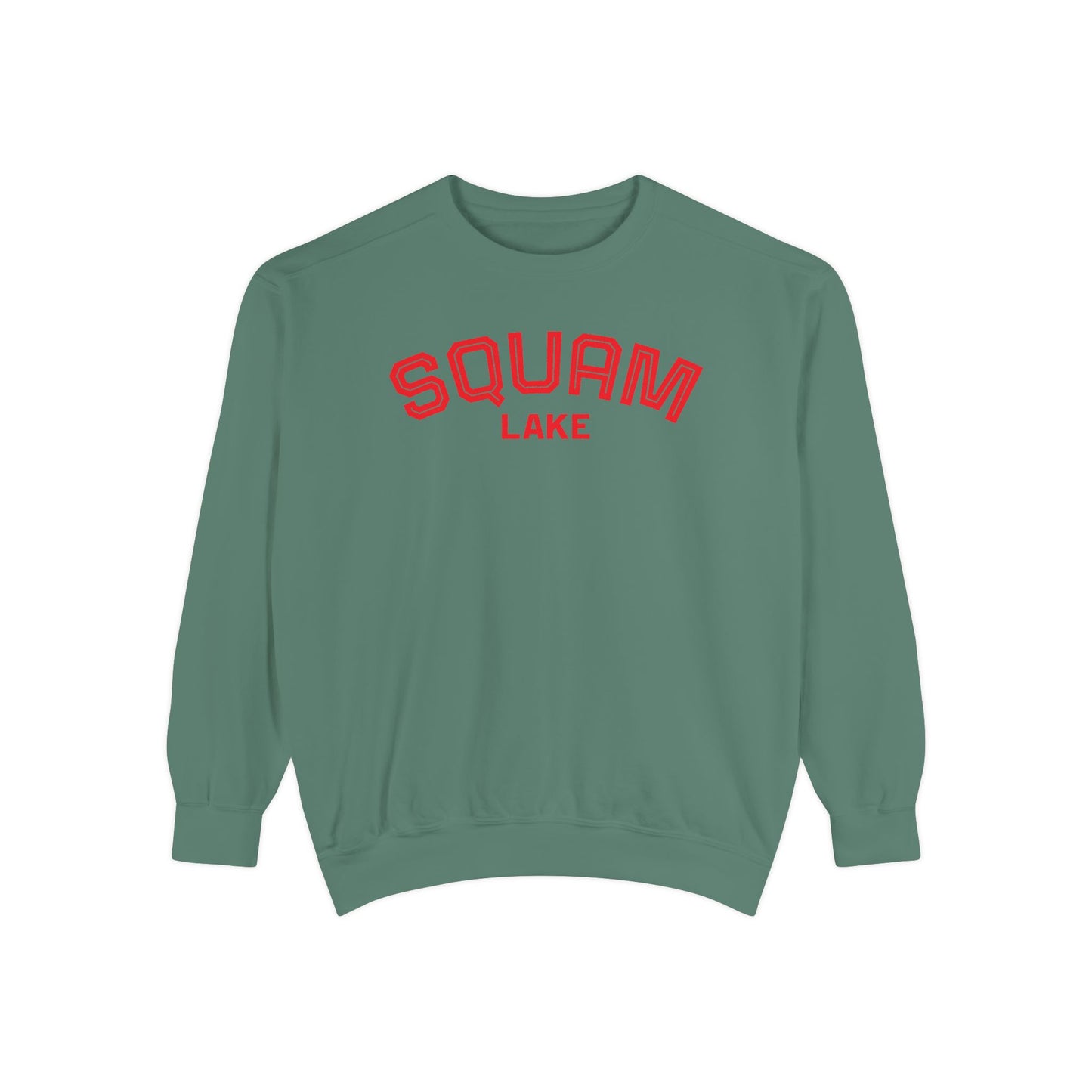 Squam Lake Unisex Garment-Dyed Sweatshirt, Cozy Casual Wear, Perfect for Lakeside Gatherings, Great for Fall, Gift for Nature Lovers