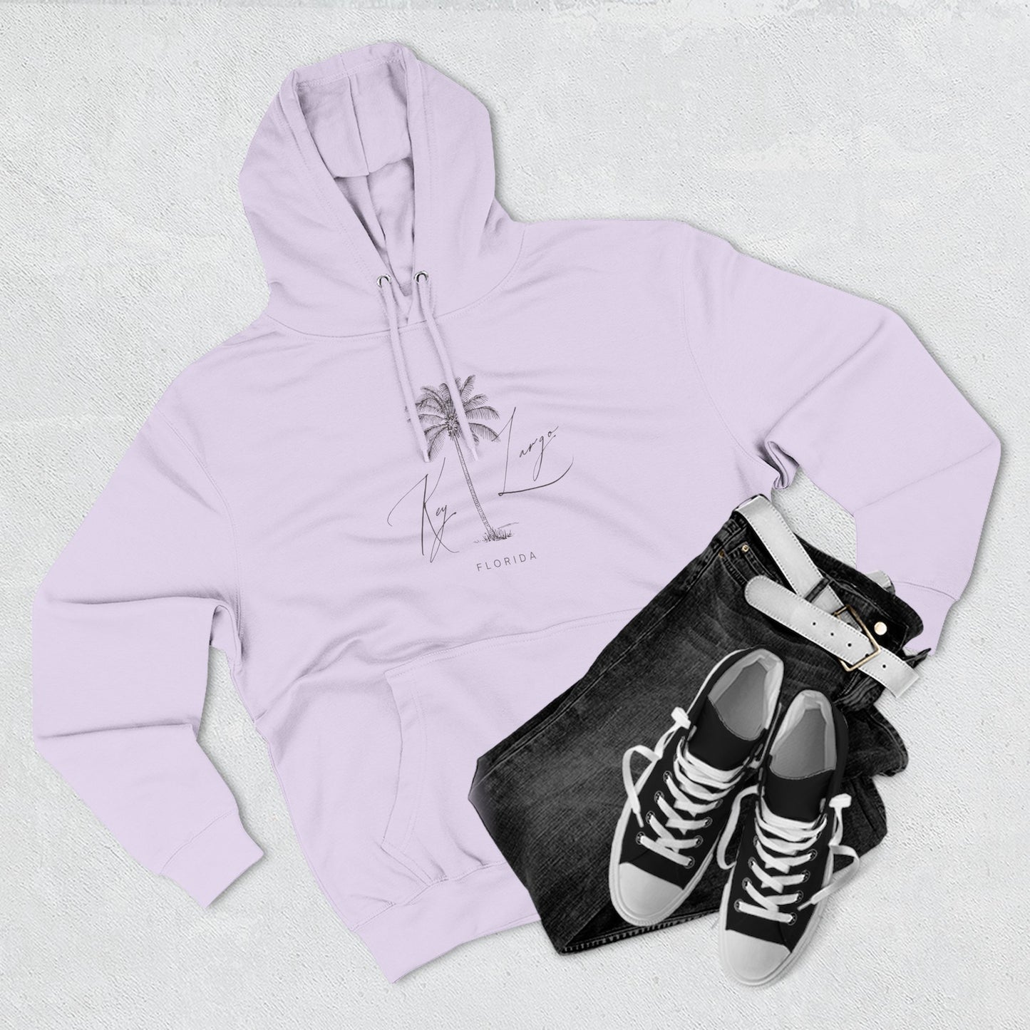 Key Largo Stylish Three-Panel Fleece Hoodie for Cozy Days, Casual Wear, Warm Layering, Gift for Him or Her