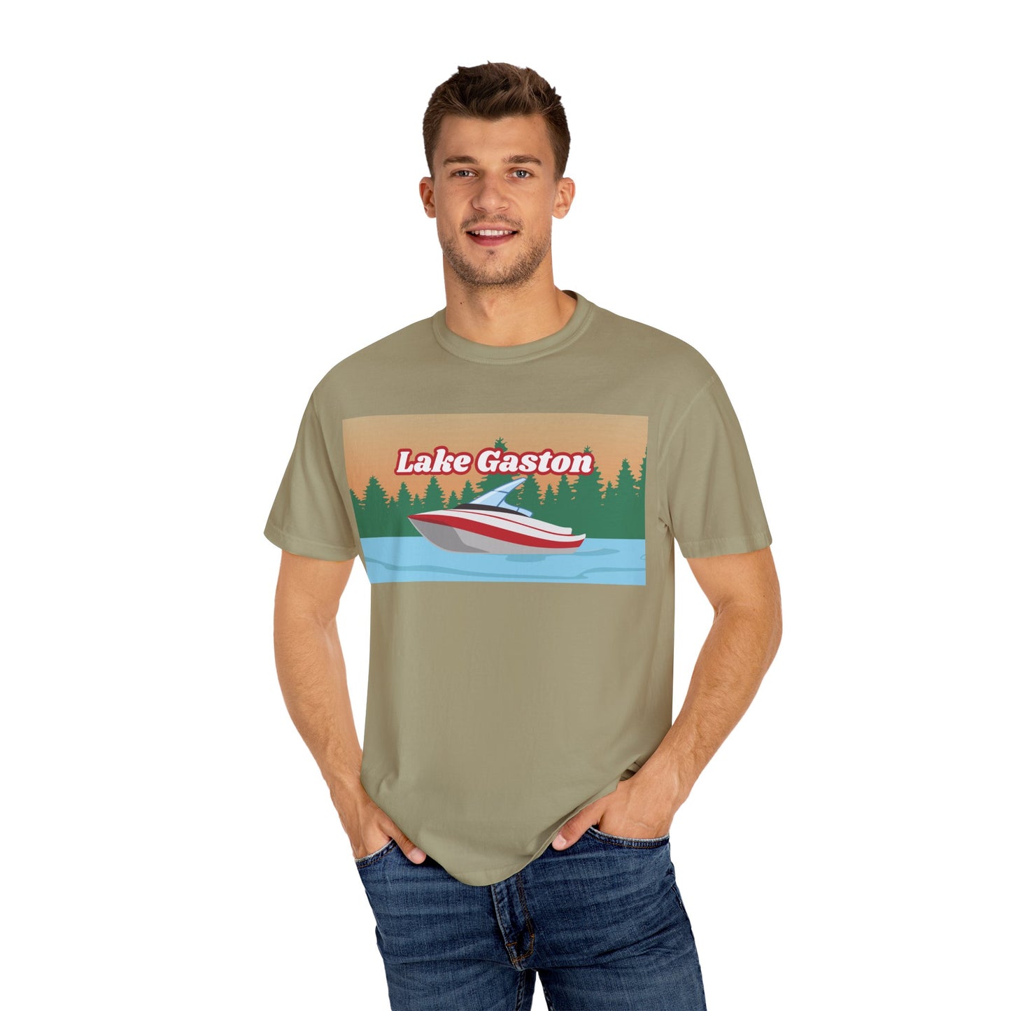 Lake Gaston Relaxed Unisex T-Shirt, Summer Vibes Tee, Outdoor Adventure Shirt, Lake Life Apparel, Gift for Nature Lovers, Vacation Wear