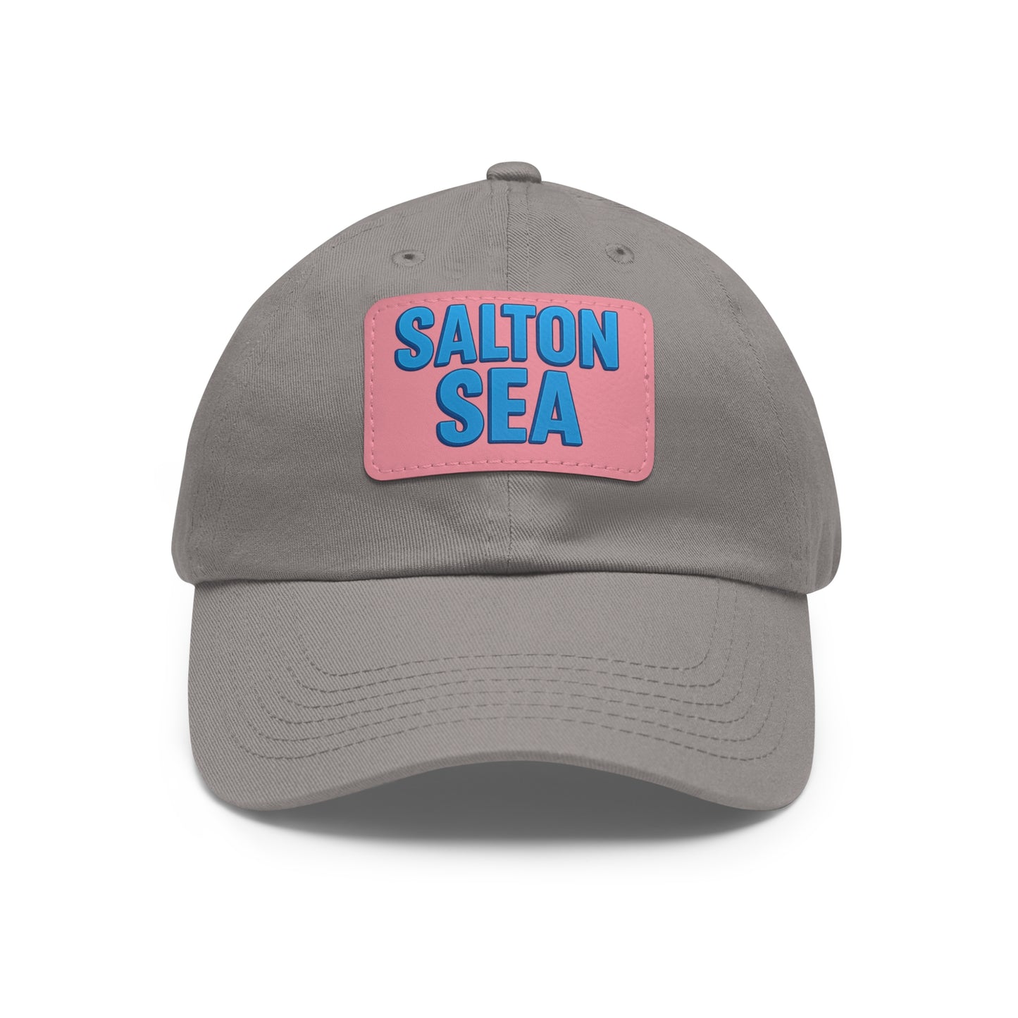 Salton Sea Dad Hat with Leather Patch (Rectangle)