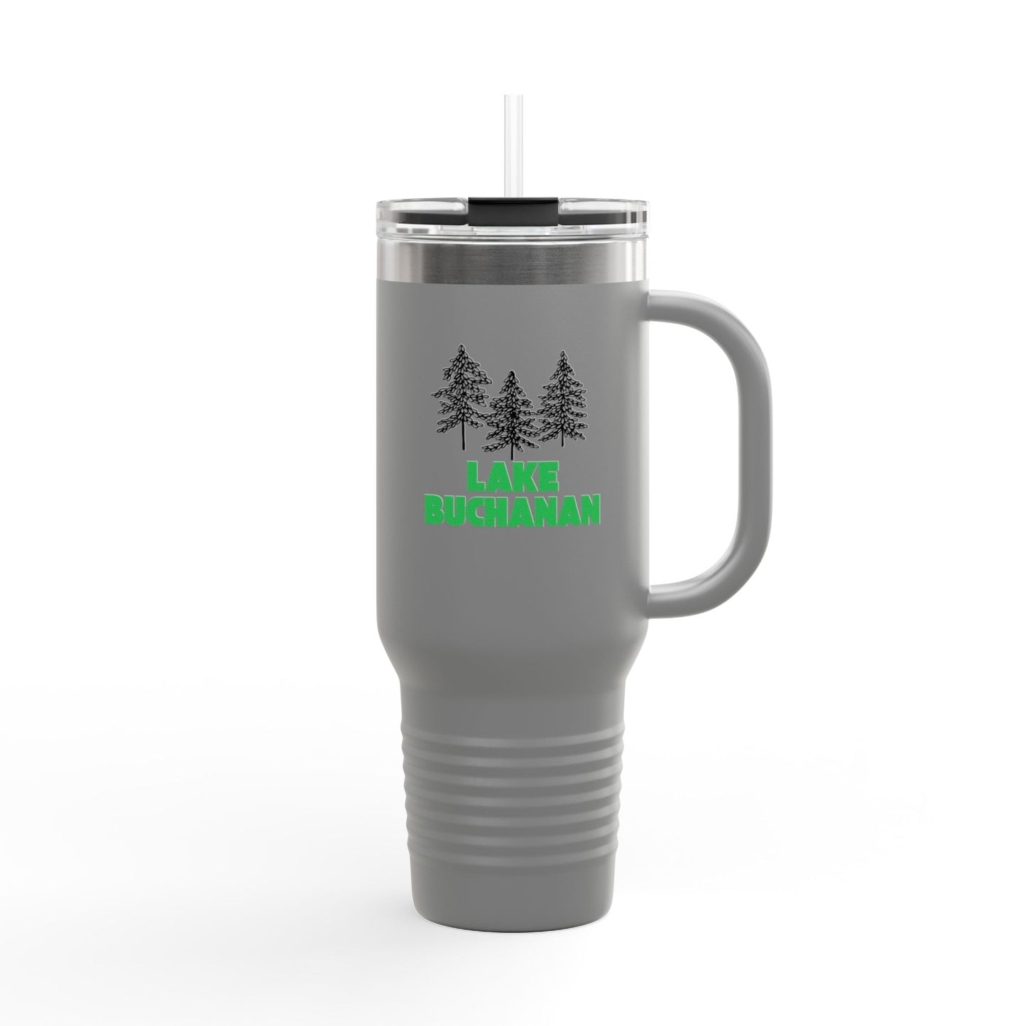 Lake Buchanan Insulated Travel Mug, 40oz - Perfect for Camping, Road Trips, Gifts, Outdoor Adventures, Summer Fun