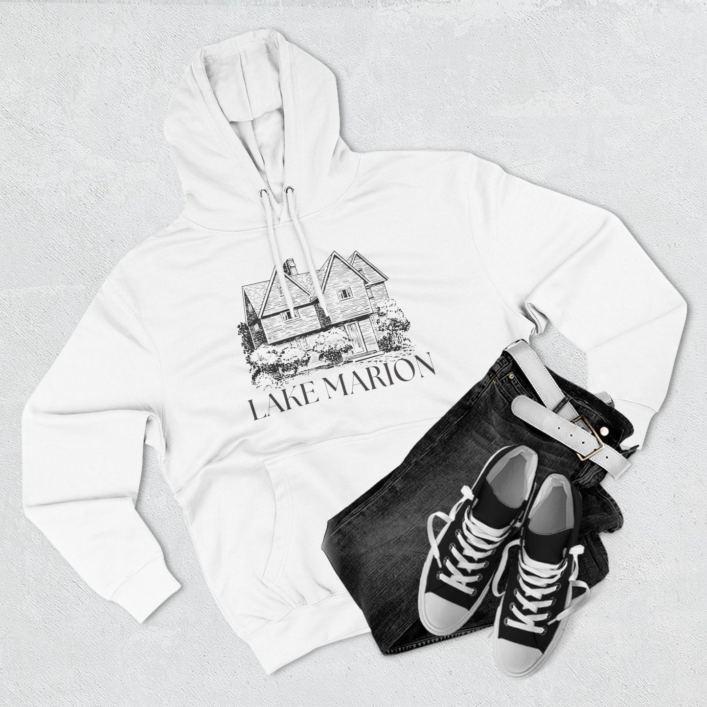 Lake Marion Hoodie, Great for Beach Trips, Lake Days, Gift for Summer Lovers, Casual Wear, Travel Essential