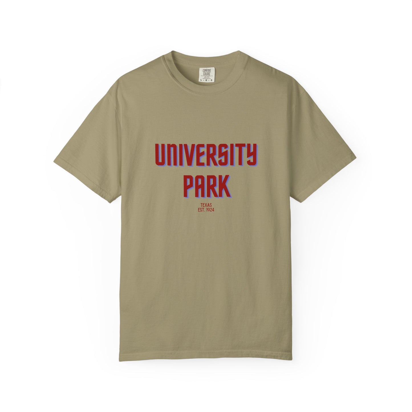 University Park Garment-Dyed Unisex T-Shirt, Casual Tee, Vintage Style Shirt, Everyday Wear, Birthday Gift, Unique Apparel