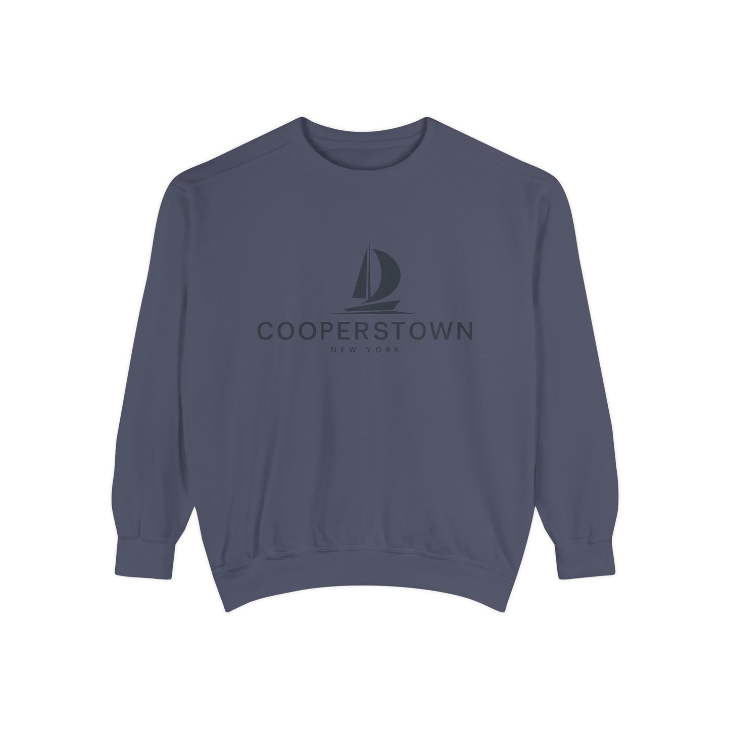 Cooperstown Vibes Unisex Sweatshirt | Garment-Dyed Comfort, Perfect for Casual Outings, Travel, Gifts, Autumn Days