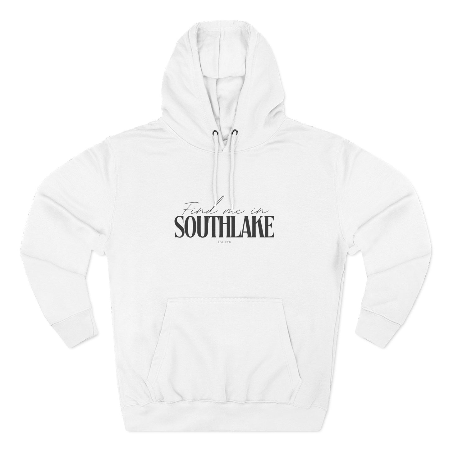 Southlake Stylish Three-Panel Fleece Hoodie for Everyday Comfort, Personalized Gift, Casual Wear, Unisex Hoodie, Cozy Fashion
