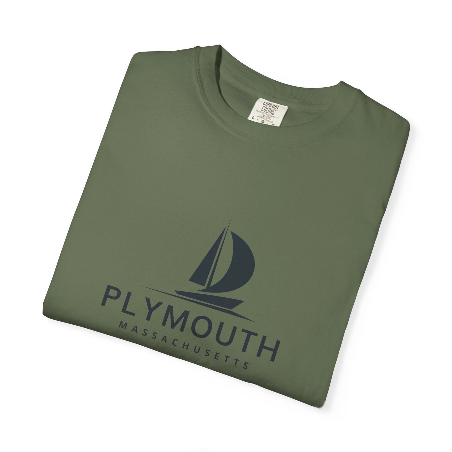 Plymouth - Unisex Garment-Dyed T-shirt, Casual Outfit, Gift for Nature Lovers, Vacation Essentials