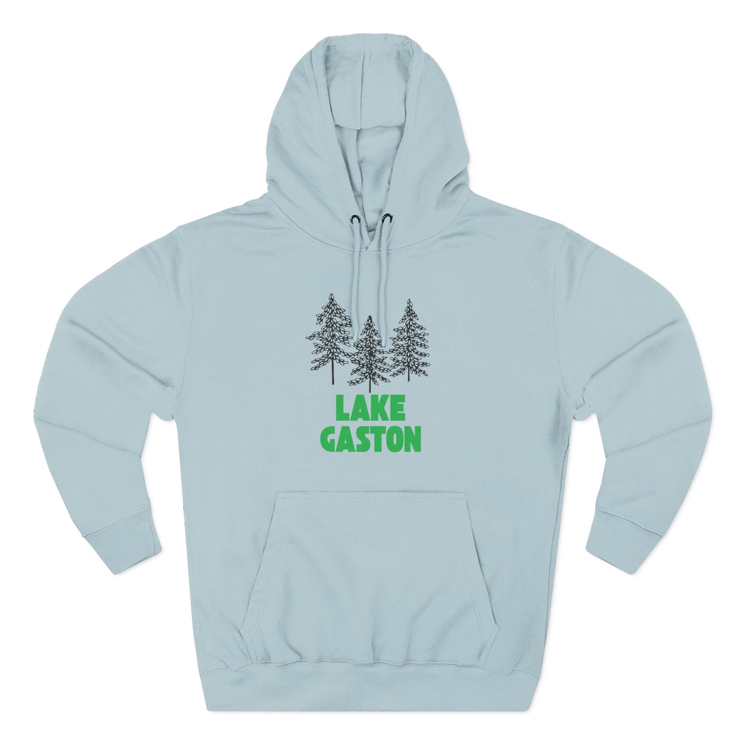 Lake Gaston Fleece Hoodie, Cozy Sweatshirt, Outdoor Adventure Wear, Unique Gift for Lake Lovers, Perfect for Fall and Winter