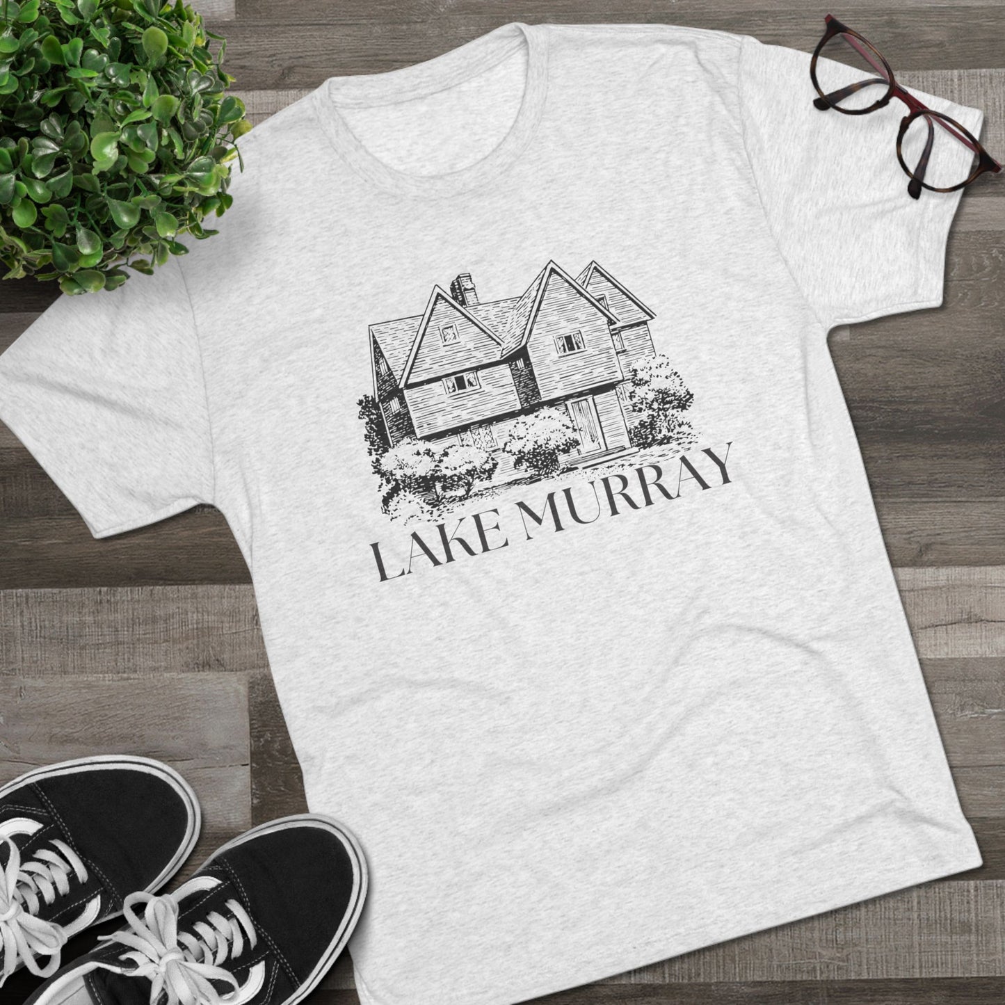 Lake Murray Unisex Tri-Blend Crew Tee, Casual T-Shirt, Summer Apparel, Lake House Shirt, Gift for Friends, Travel Tee