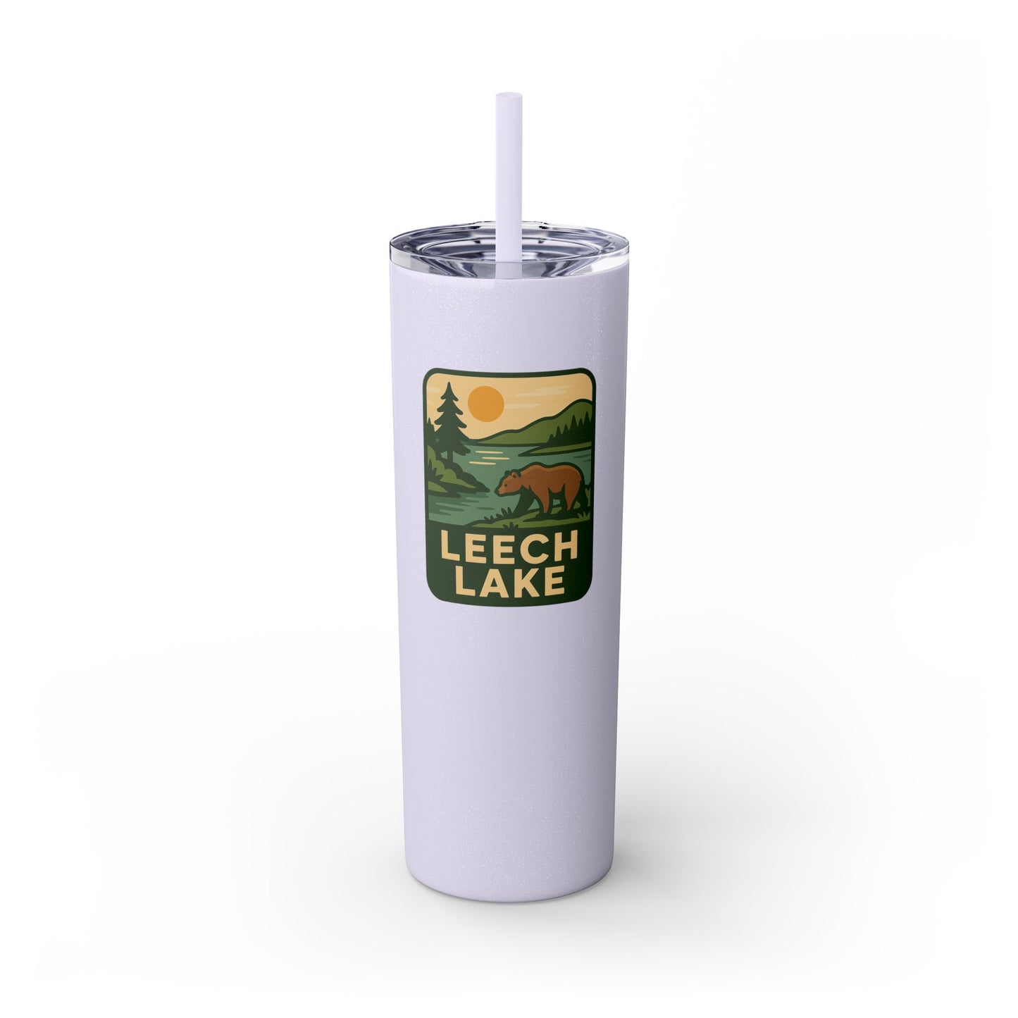 Leech Lake Skinny Tumbler - 20oz Travel Mug, Eco-Friendly Drinkware for Adventurers, Ideal for Camping, Picnics, and Daily Hydration
