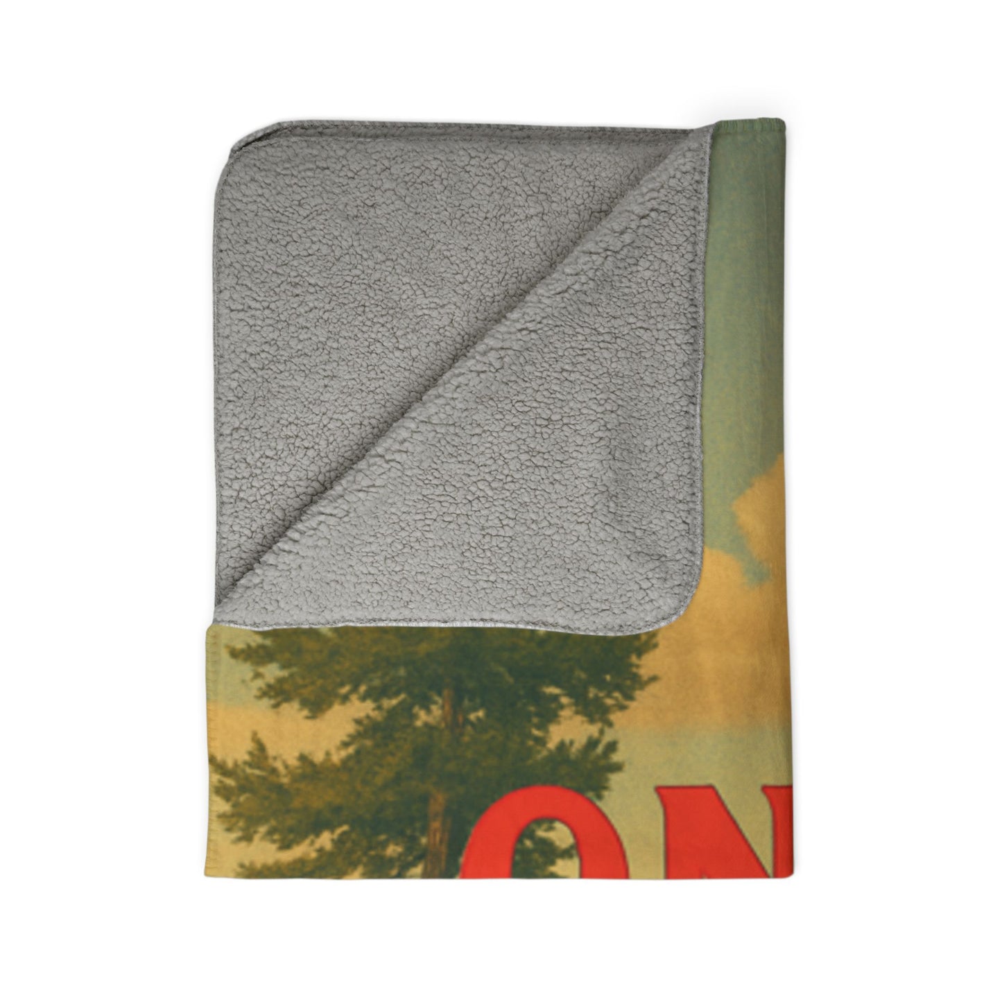 Oneida Lake Fleece Sherpa Blanket