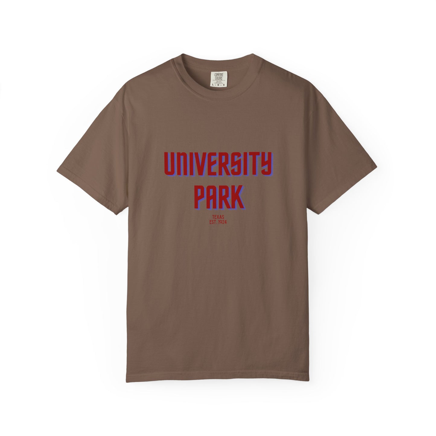 University Park Garment-Dyed Unisex T-Shirt, Casual Tee, Vintage Style Shirt, Everyday Wear, Birthday Gift, Unique Apparel