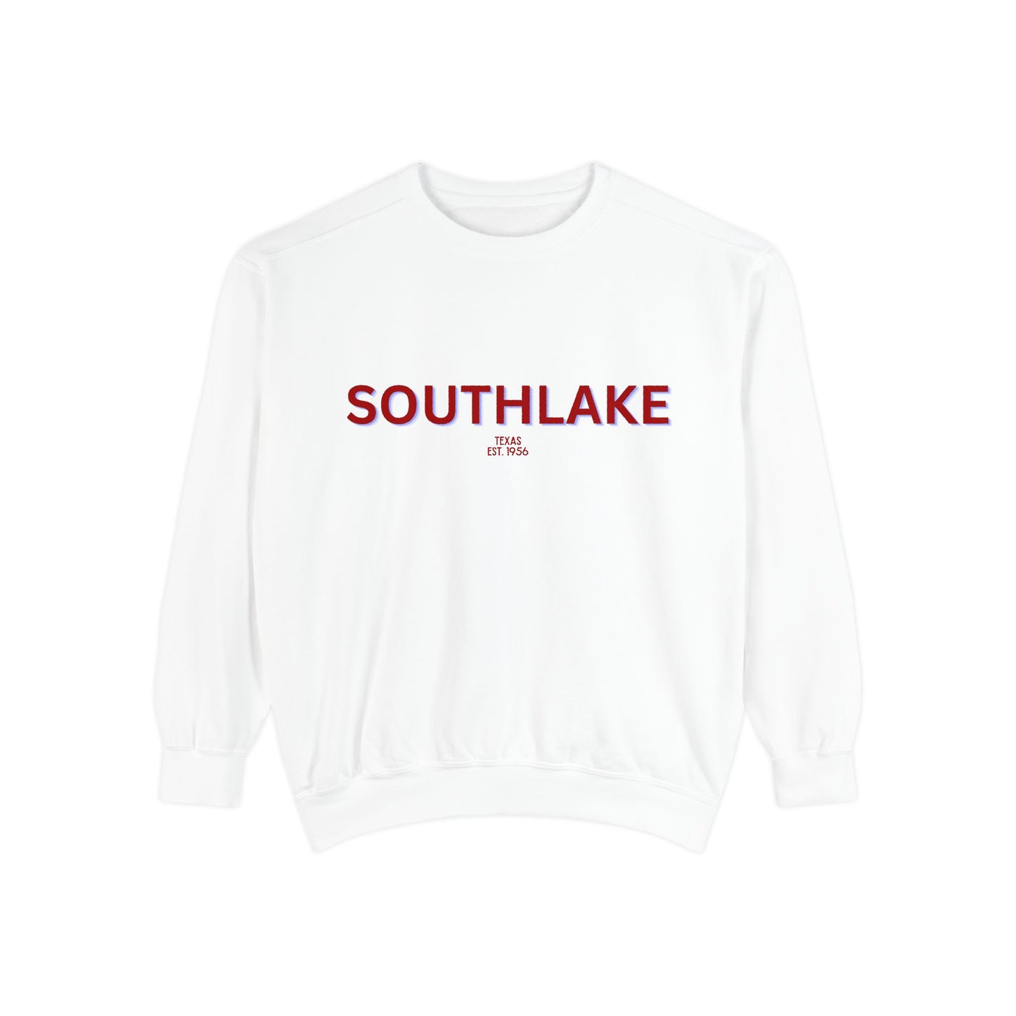 Southlake Unisex Garment-Dyed Sweatshirt | Cozy Fashion, Perfect for Casual Outings, Gifts, Fall & Winter Style, Everyday Comfort