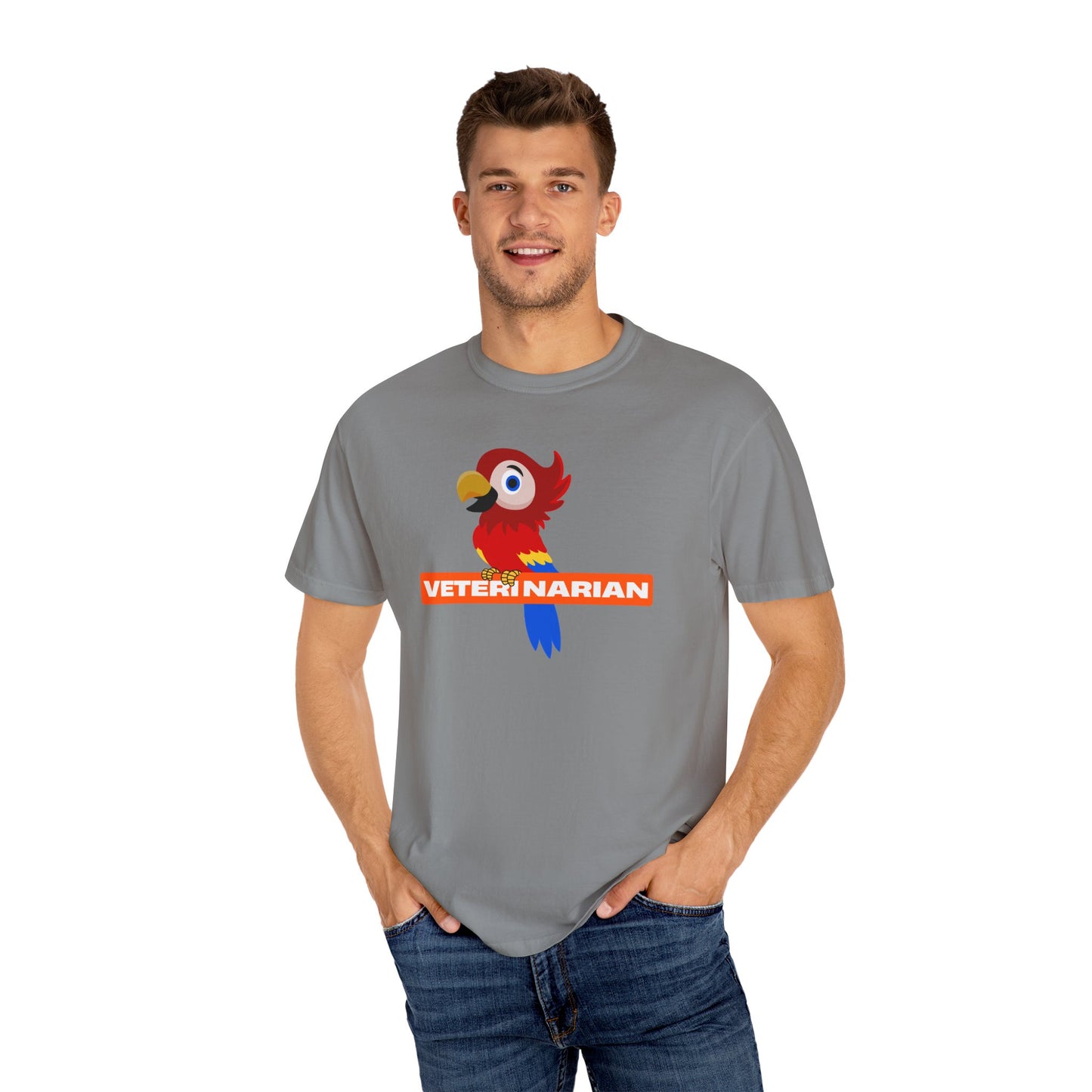Veterinarian Parrot T-Shirt | Cute Animal Lover Shirt, Unisex Teen Gift, Animal Care Apparel, Funny Pet Shirt, Veterinary Gifts