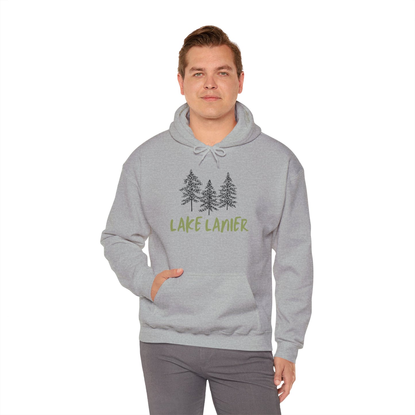 Lake Lanier Hoodie, Cozy Unisex Sweatshirt, Nature Lover Gift, Lake House Apparel, Perfect for Outdoors, Summer Vibes, Travel Wear