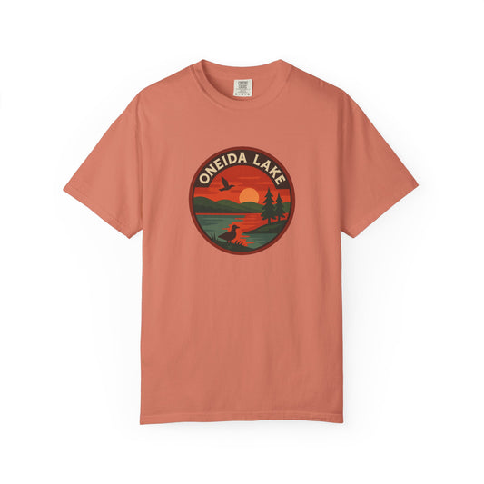 Oneida Lake Unisex T-Shirt, Casual Graphic Tee, Nature Lover Gift, Outdoor Adventure Shirt, Vacation Souvenir, Summer Wear
