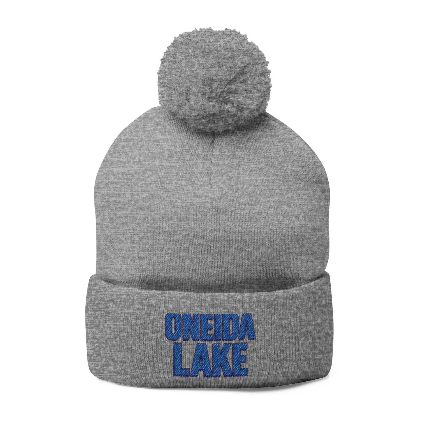 Oneida Lake Pom-Pom Knit Cap (Embroidery)