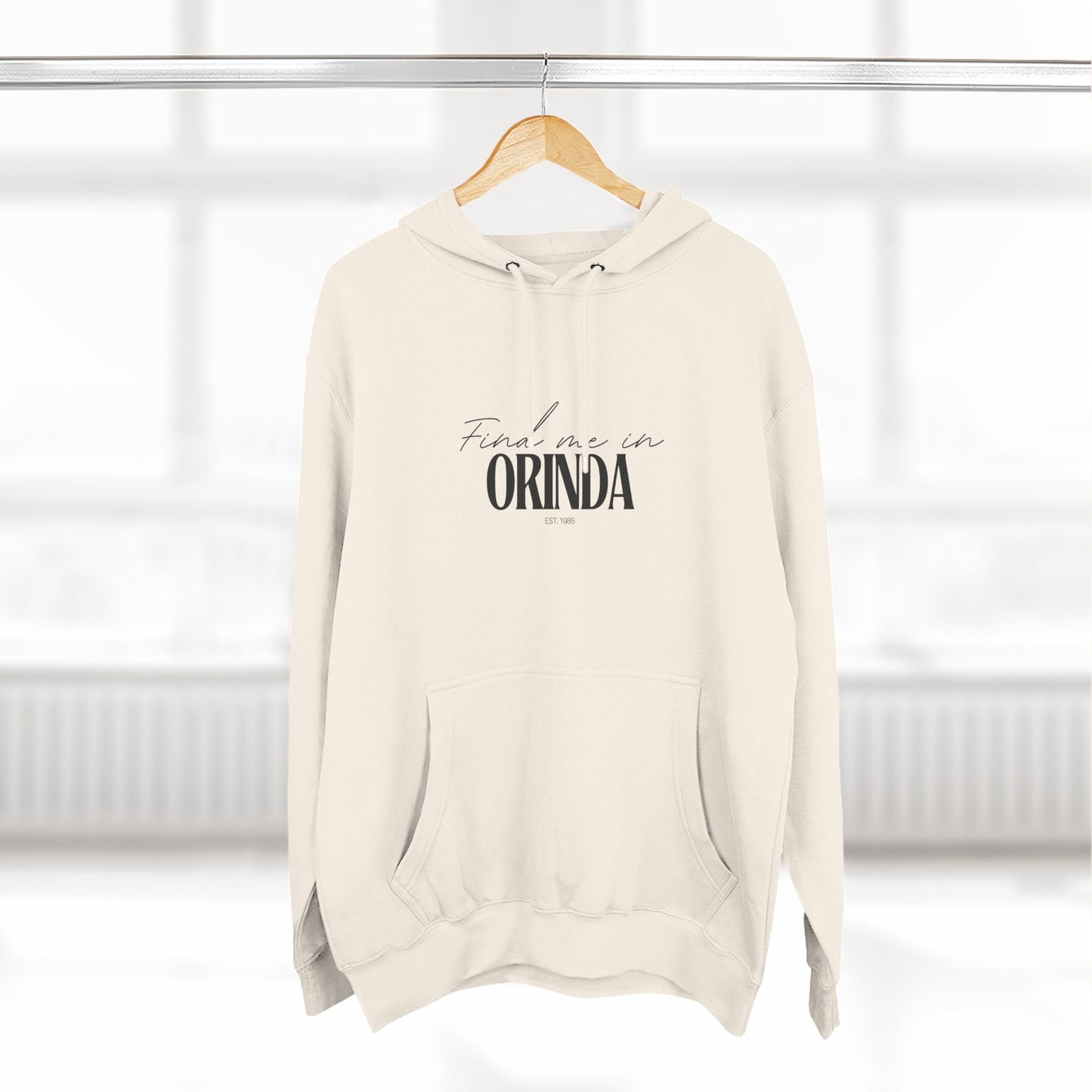 Orinda Stylish Three-Panel Fleece Hoodie for Everyday Comfort, Personalized Gift, Casual Wear, Unisex Hoodie, Cozy Fashion