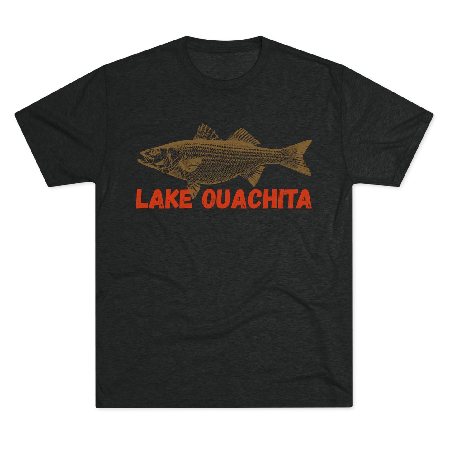 Lake Ouachita Fishing Tee, Unisex Crew Neck Shirt, Summer Lake Apparel, Gift for Fishermen, Outdoor Adventure T-Shirt, Lake House Style