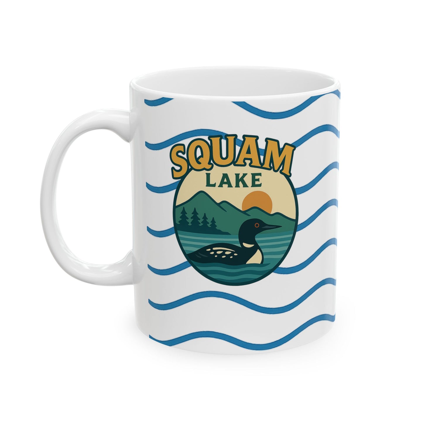 Serene Sunrise Ceramic Mug - Perfect for Coffee Lovers, Gift for Nature Enthusiasts, Beach Lover's Delight, Ocean Vibes, Relaxation