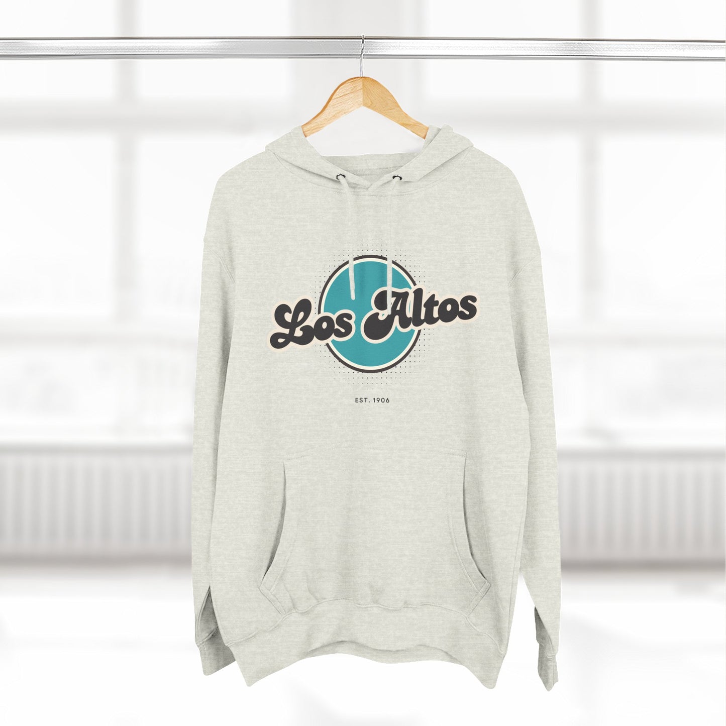 Los Altos Retro Vibe Hoodie for Casual Days, Streetwear, Unisex Gift, Cozy Layering Apparel