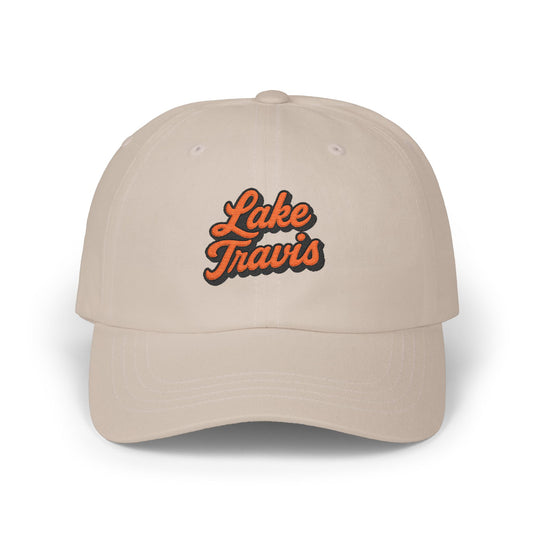 Lake Travis Stylish Dad Cap, Casual Summer Hat, Outdoor Accessory, Gift for Father's Day, Boating Trip Gear, Everyday Wear