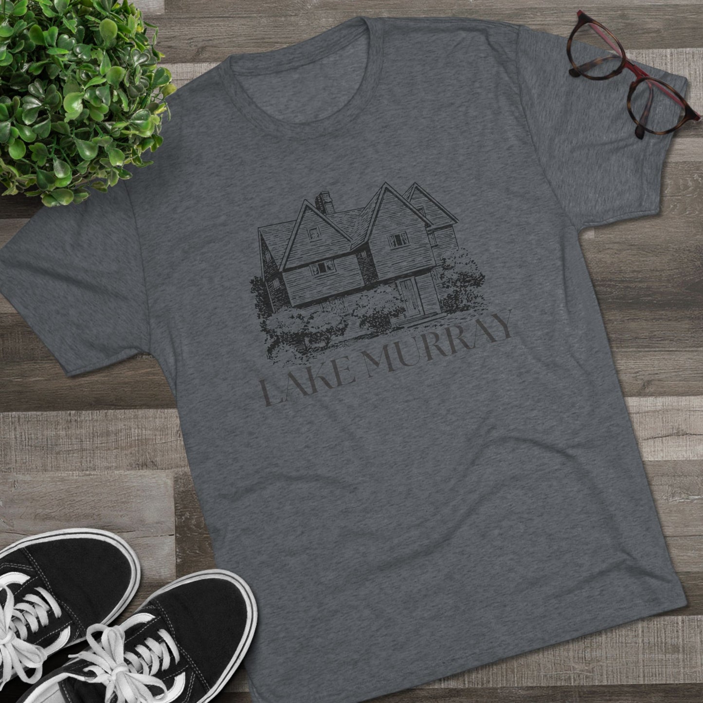 Lake Murray Unisex Tri-Blend Crew Tee, Casual T-Shirt, Summer Apparel, Lake House Shirt, Gift for Friends, Travel Tee