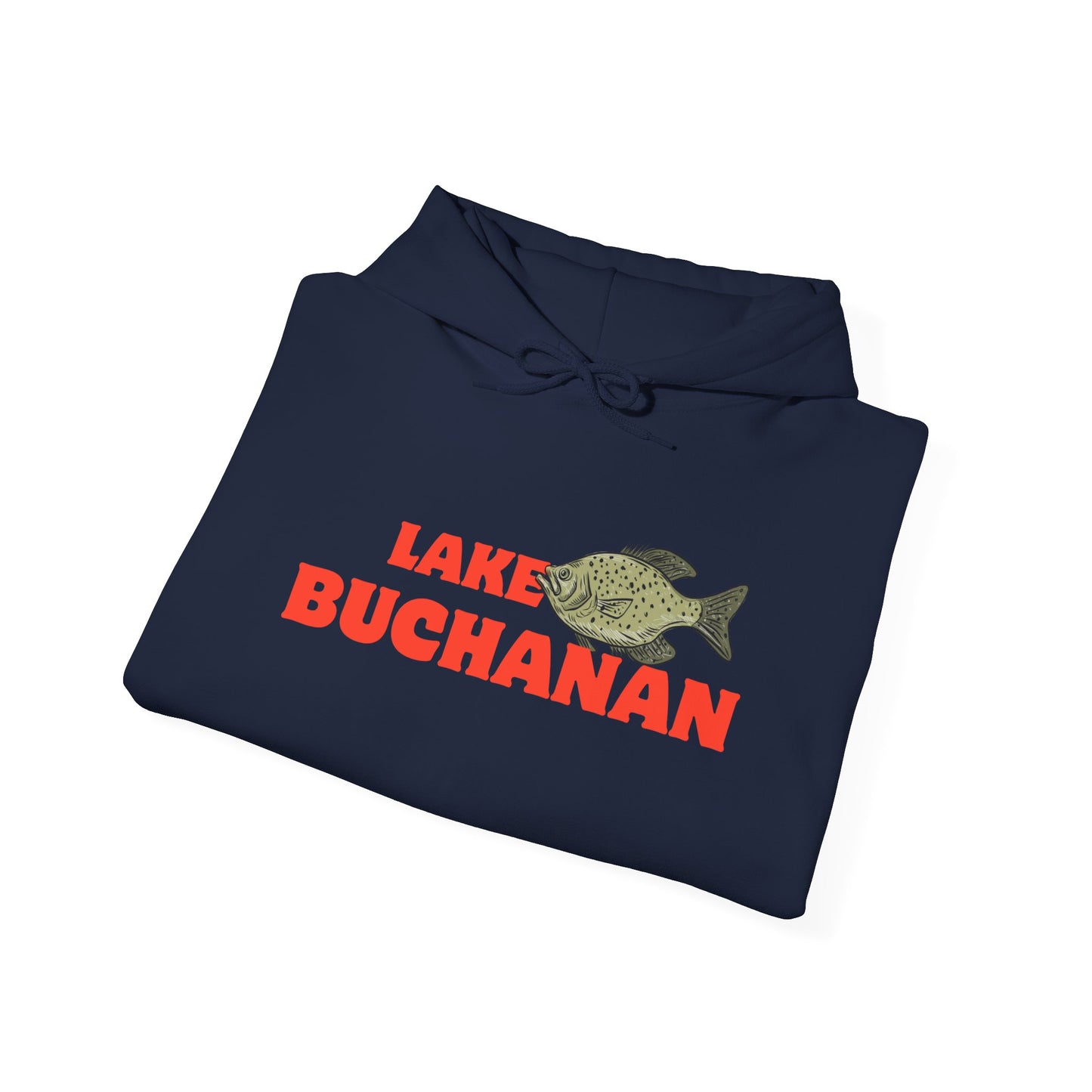 Lake Buchanan Fishing Hoodie, Unisex Comfortable Sweatshirt, Relaxed Fit for Outdoor Enthusiasts, Gift for Fishermen, Casual Lake Apparel