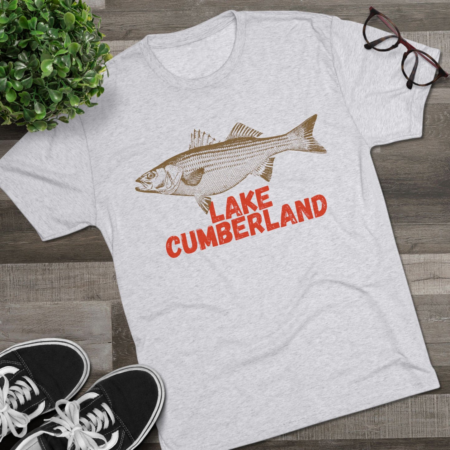 Lake Cumberland Fishing Tee, Unisex Crew Neck Shirt, Summer Lake Apparel, Gift for Fishermen, Outdoor Adventure T-Shirt, Lake House Style