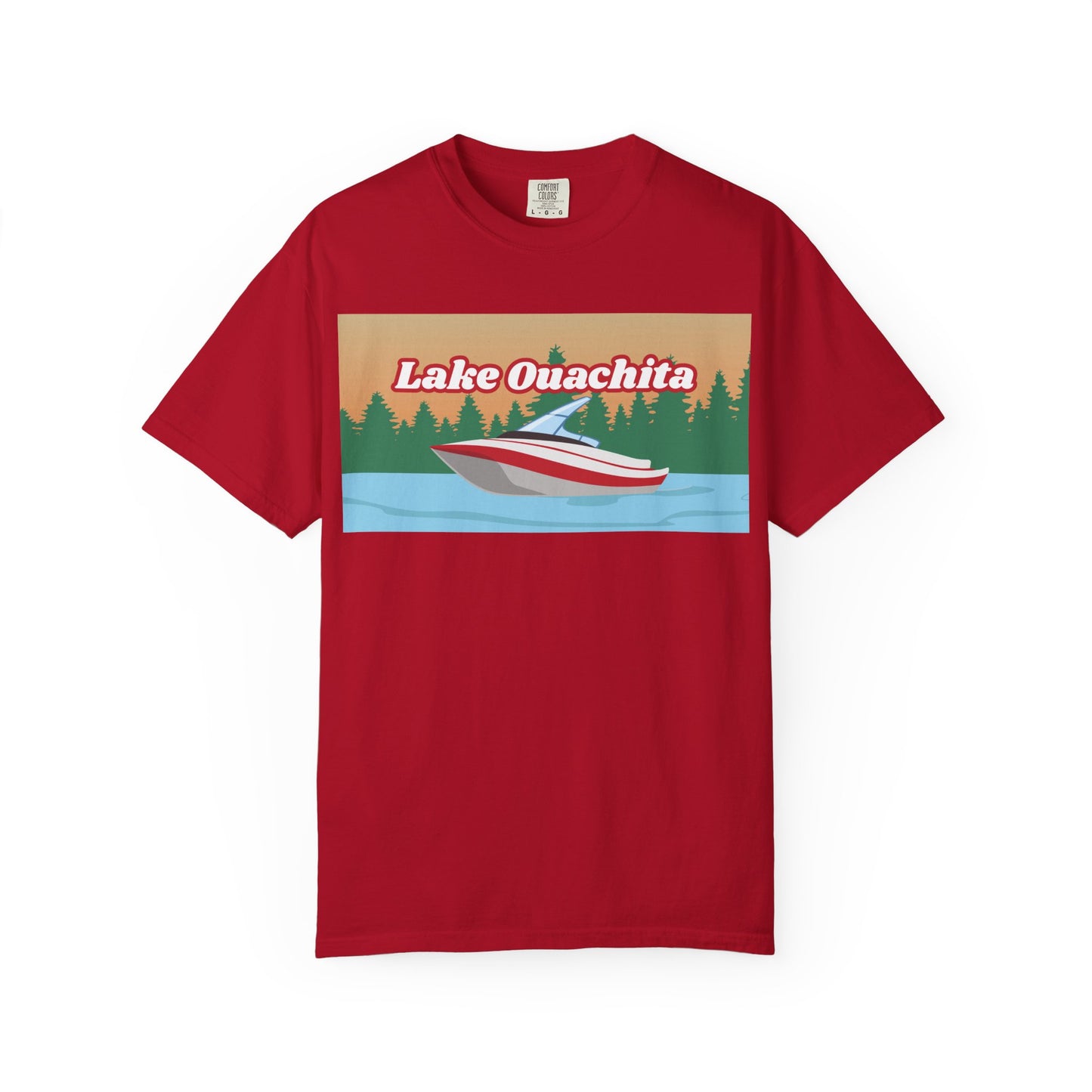 Lake Ouachita Relaxed Unisex T-Shirt, Summer Vibes Tee, Outdoor Adventure Shirt, Lake Life Apparel, Gift for Nature Lovers, Vacation Wear
