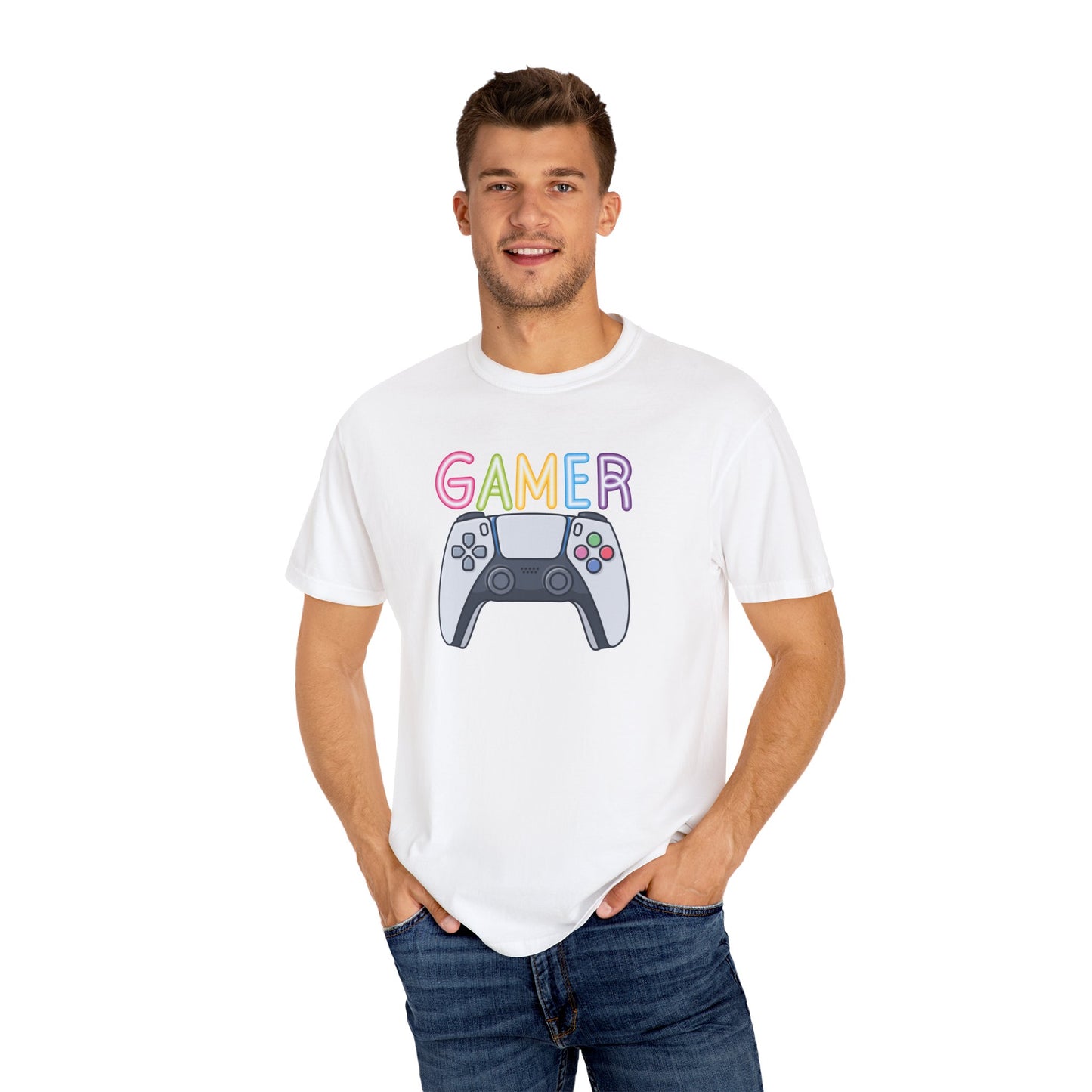 Gamer Controller Unisex Garment-Dyed T-shirt