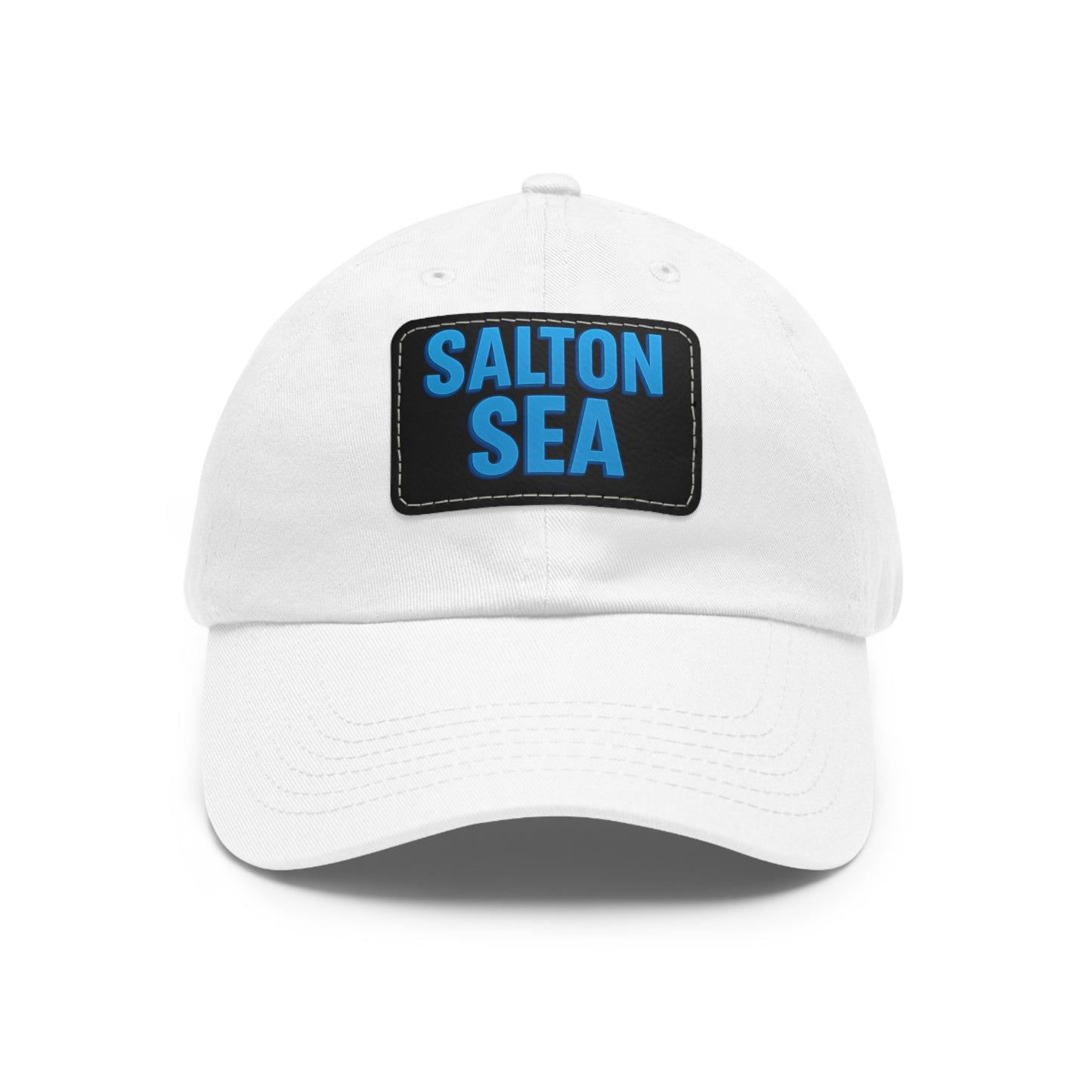 Salton Sea Dad Hat with Leather Patch (Rectangle)