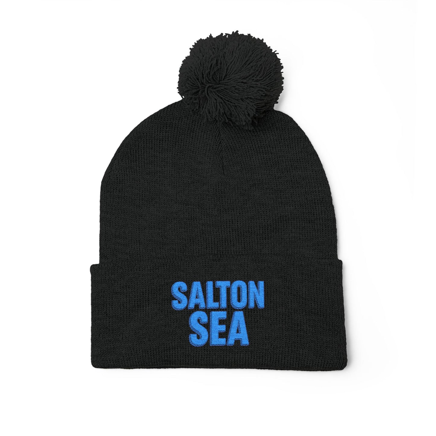 Salton Sea Pom-Pom Knit Cap (Embroidery)