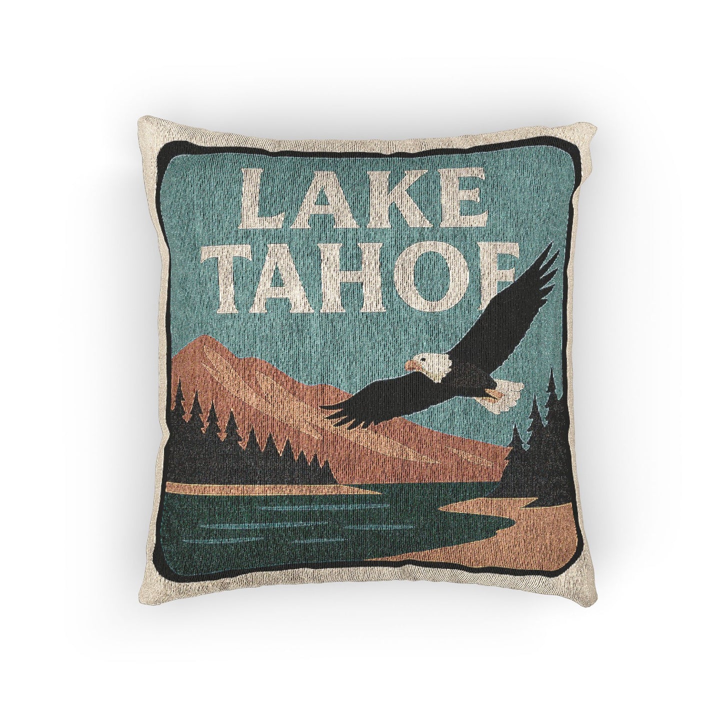 Lake Tahoe Woven Pillow