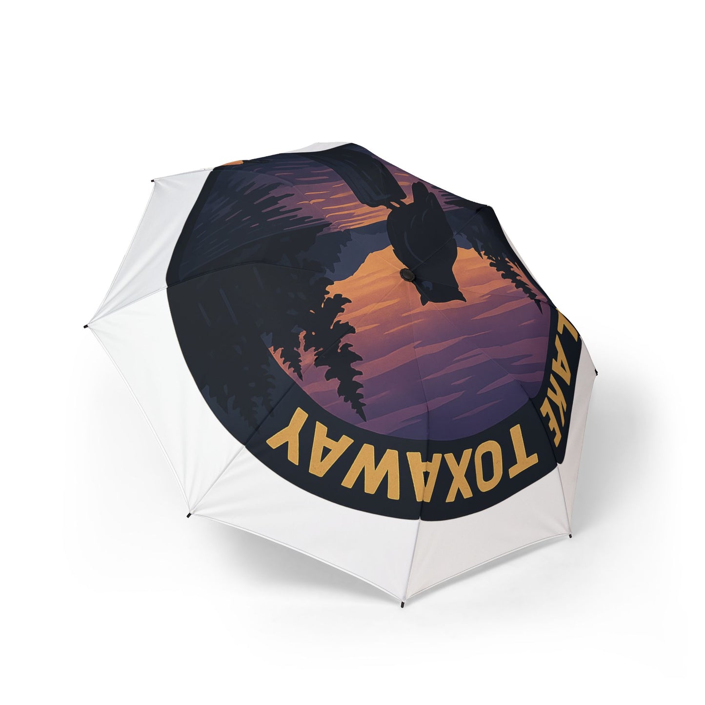 Lake Toxaway Semi-Automatic Foldable Umbrella, Travel Umbrella, Outdoor Gear, Gifts for Nature Lovers, Rainy Day Essential