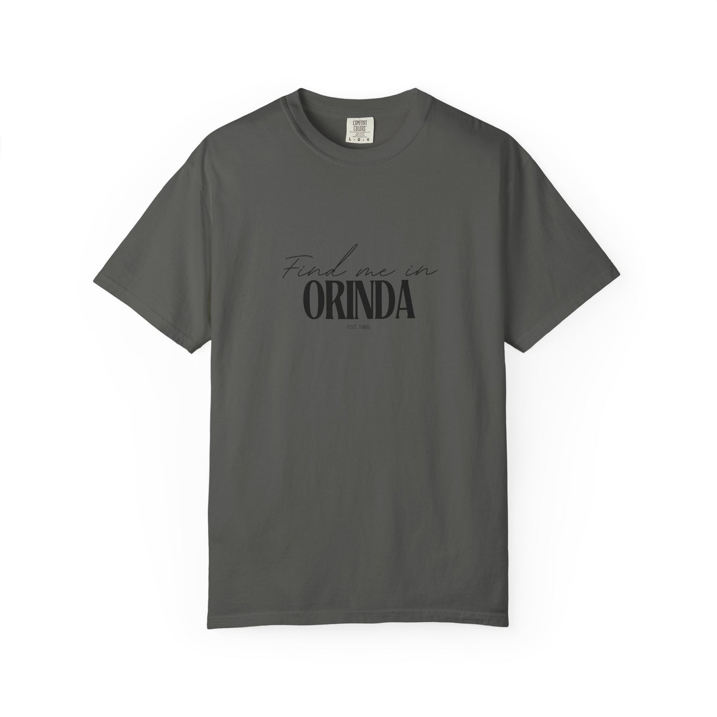 Orinda Vibes Unisex Garment-Dyed T-Shirt, Casual Wear, Gifts for Locals, Trendy Summer Essential, Comfortable Everyday Tee
