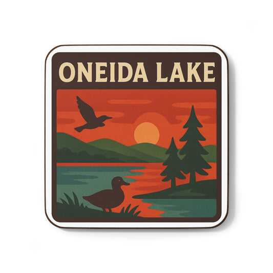 Oneida Lake Hardboard Back Coaster