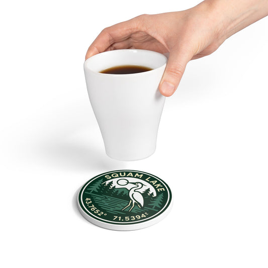 Squam Lake Ceramic Coaster