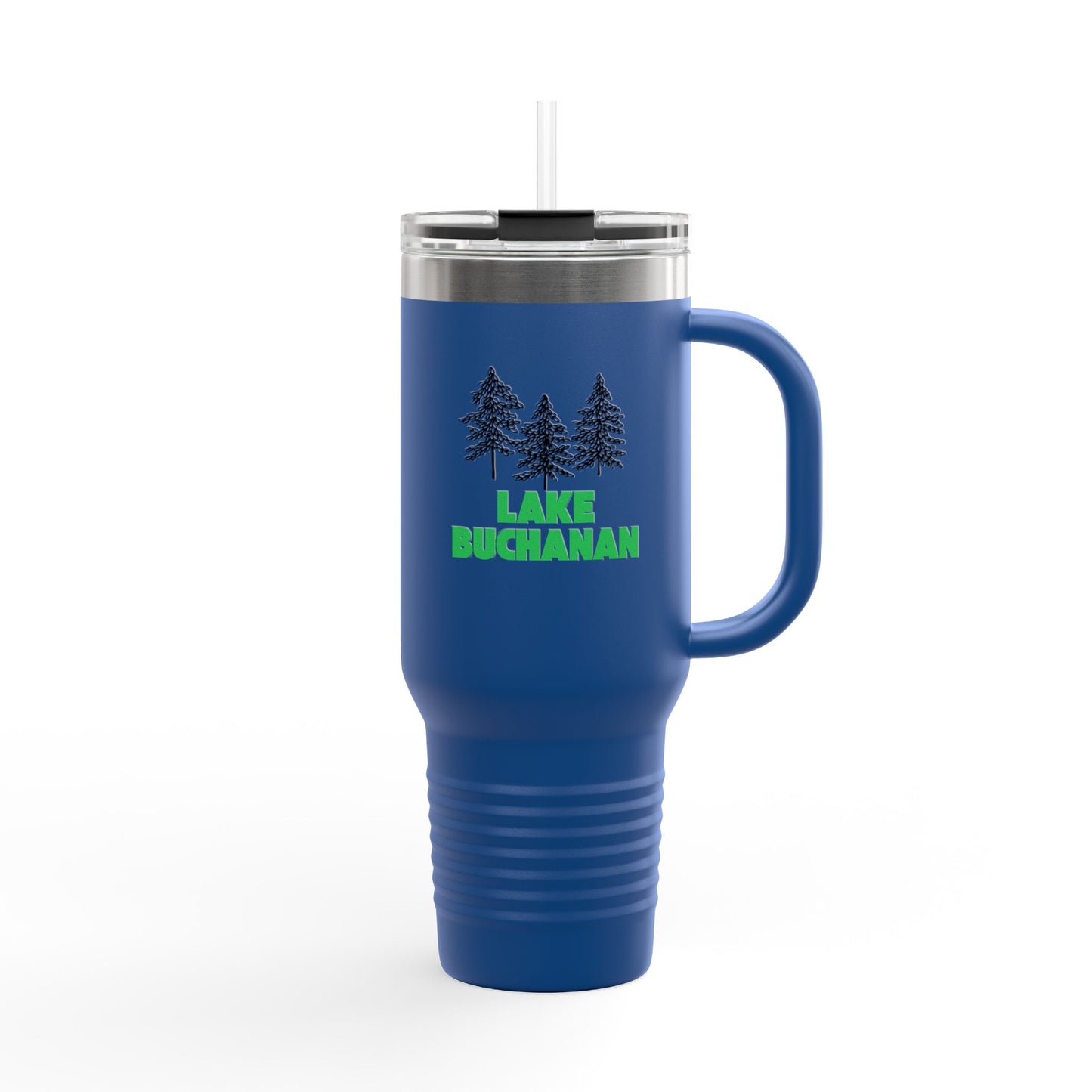 Lake Buchanan Insulated Travel Mug, 40oz - Perfect for Camping, Road Trips, Gifts, Outdoor Adventures, Summer Fun