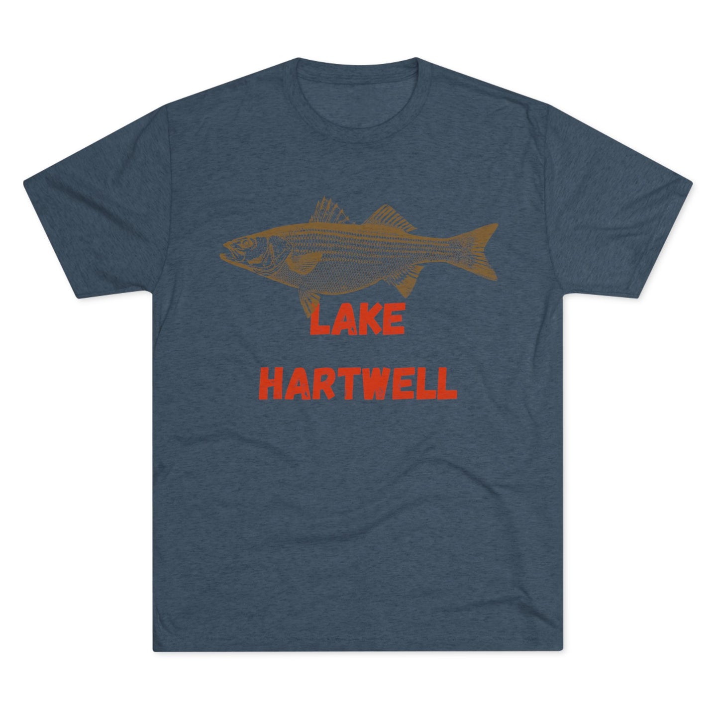Lake Hartwell Fishing Tee, Unisex Crew Neck Shirt, Summer Lake Apparel, Gift for Fishermen, Outdoor Adventure T-Shirt, Lake House Style
