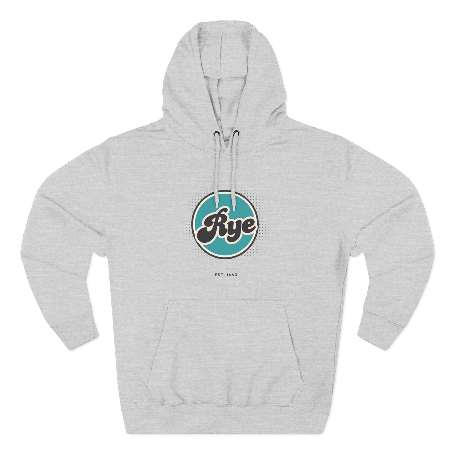 Rye Retro Vibe Hoodie for Casual Days, Streetwear, Unisex Gift, Cozy Layering Apparel